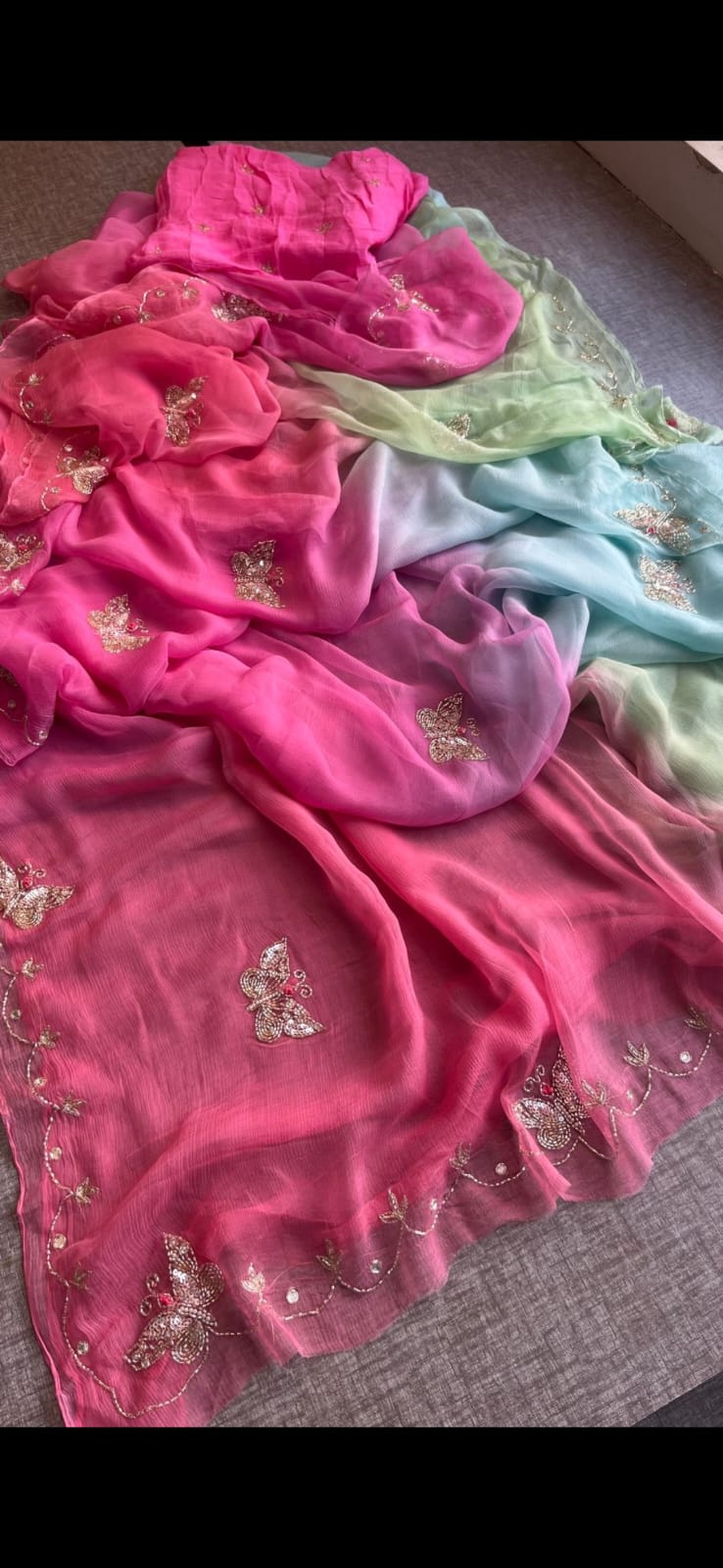 Sheela:  Chiffon sarees