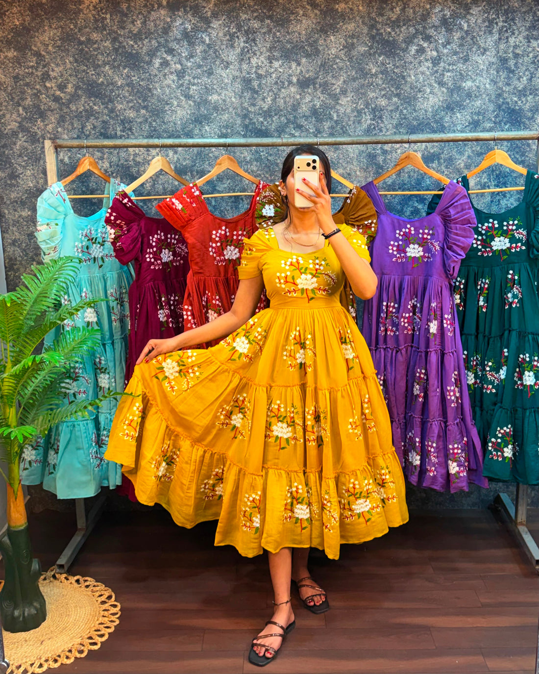 Liya : Pure mul cotton frocks