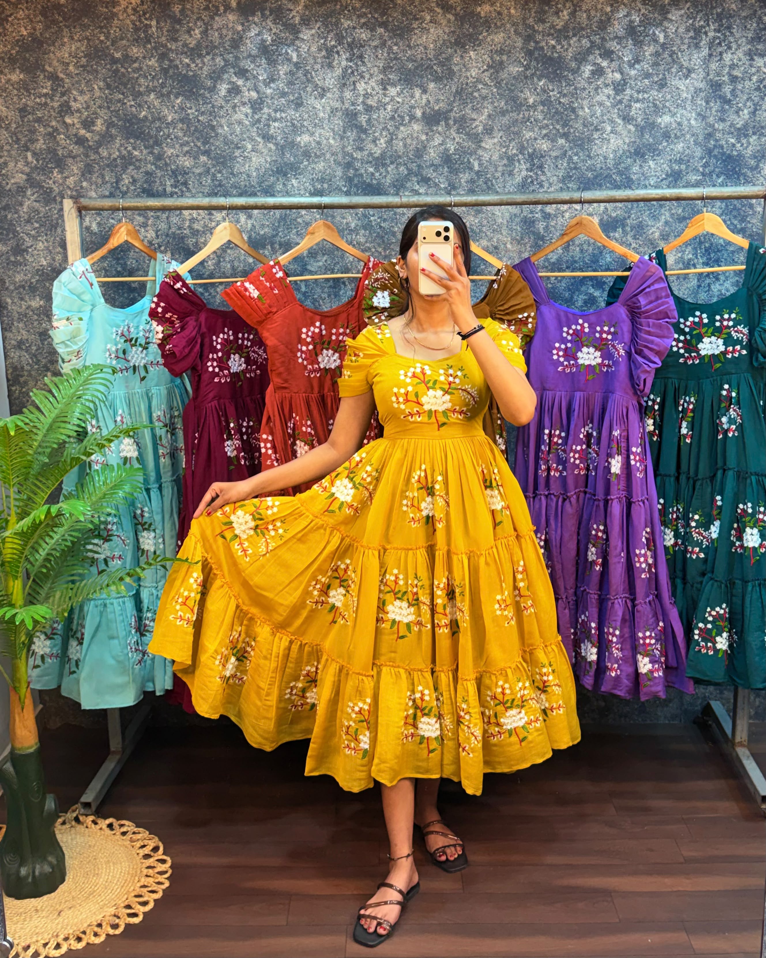 Liya : Pure mul cotton frocks