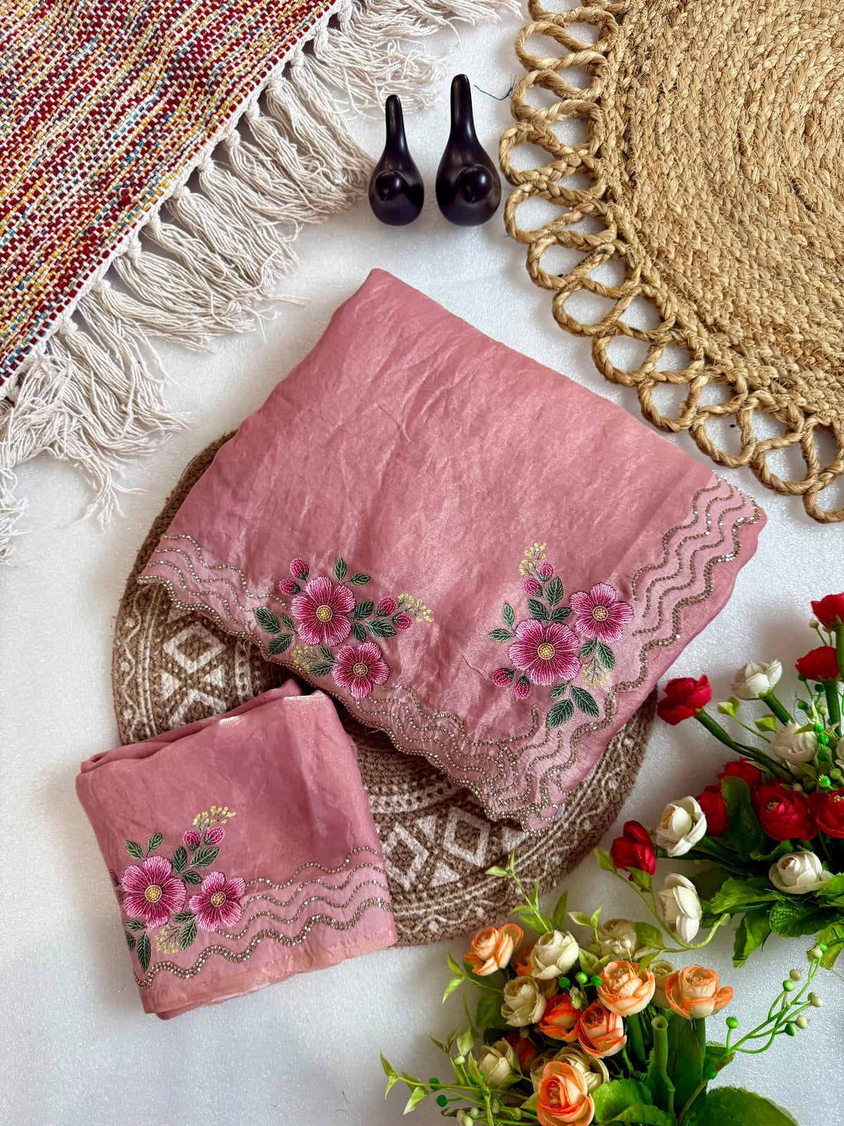 F satin Gorgeous designer sarees