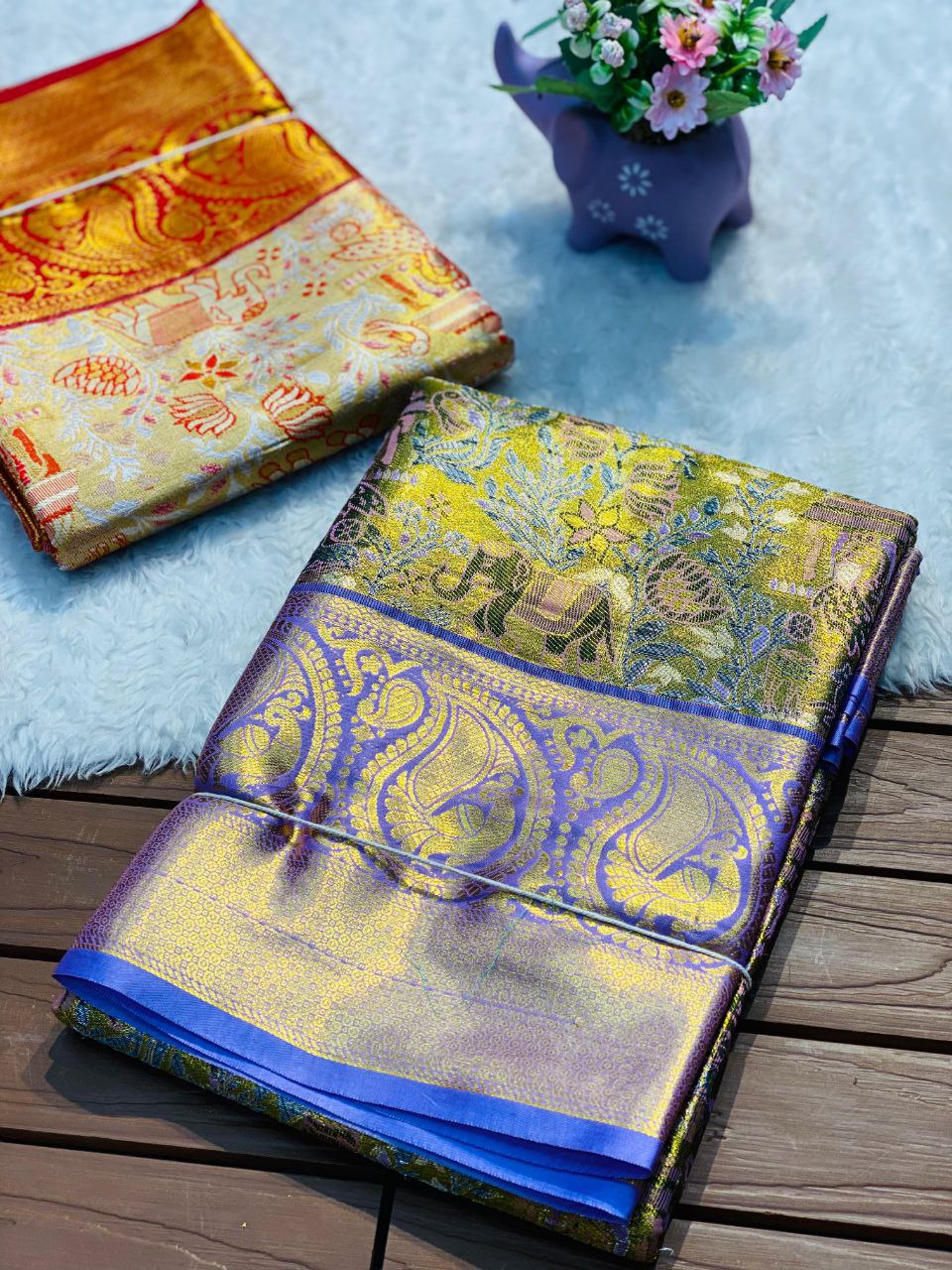 Semi Kanchi silk sarees