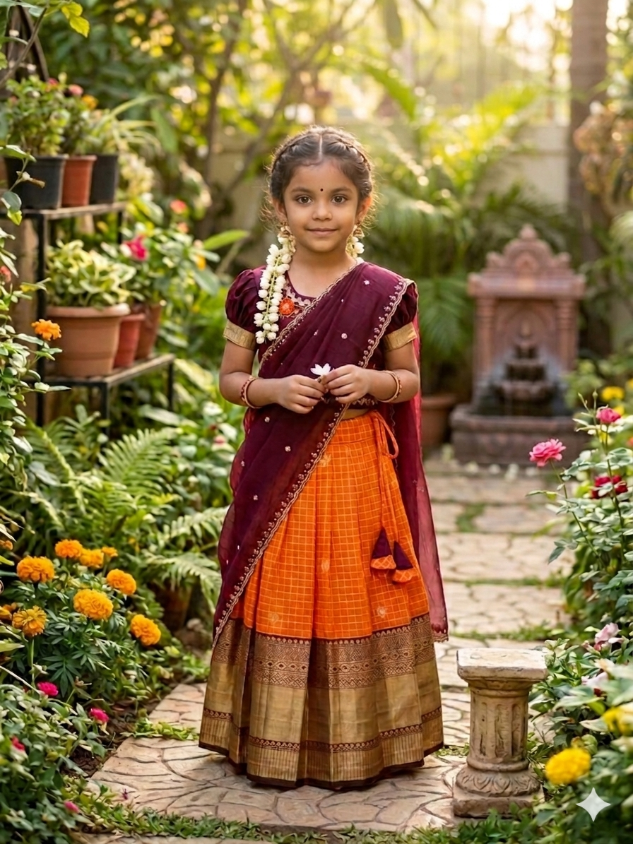 Missamma: Kids half saree