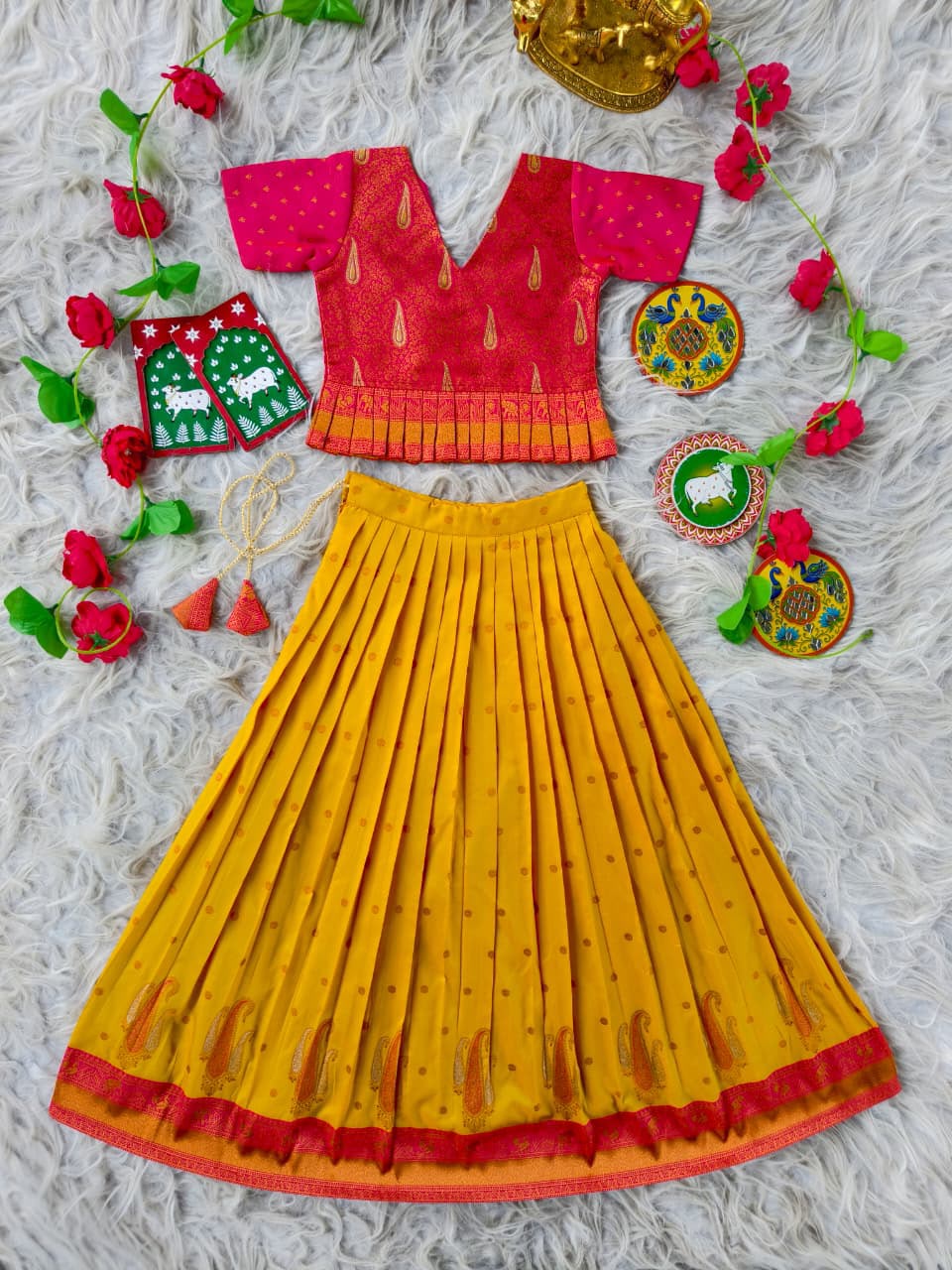 Tulasi : Kids Semi Pattu Lehenga 💕