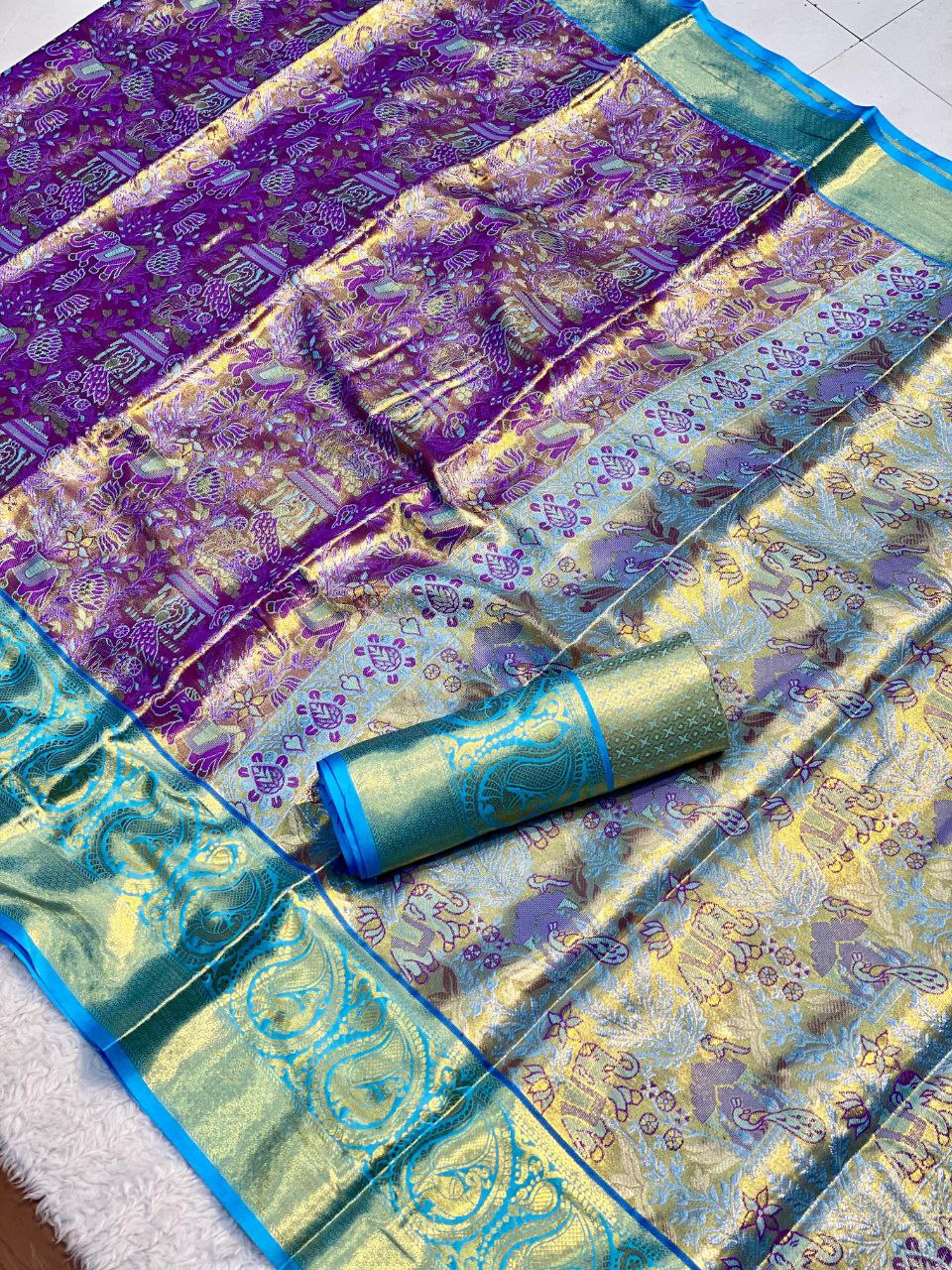 Semi Kanchi silk sarees