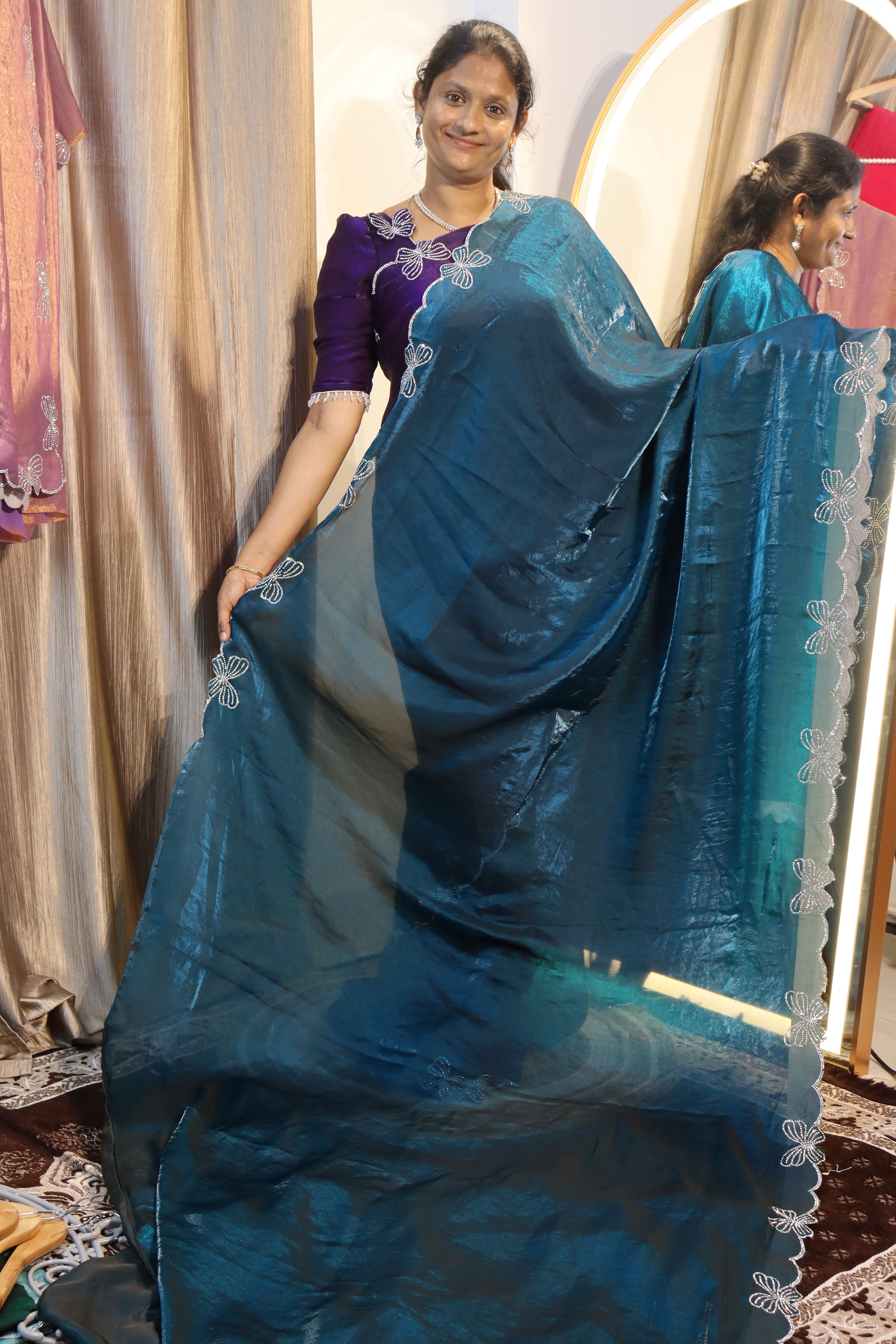 Butterfly Space Silk sarees