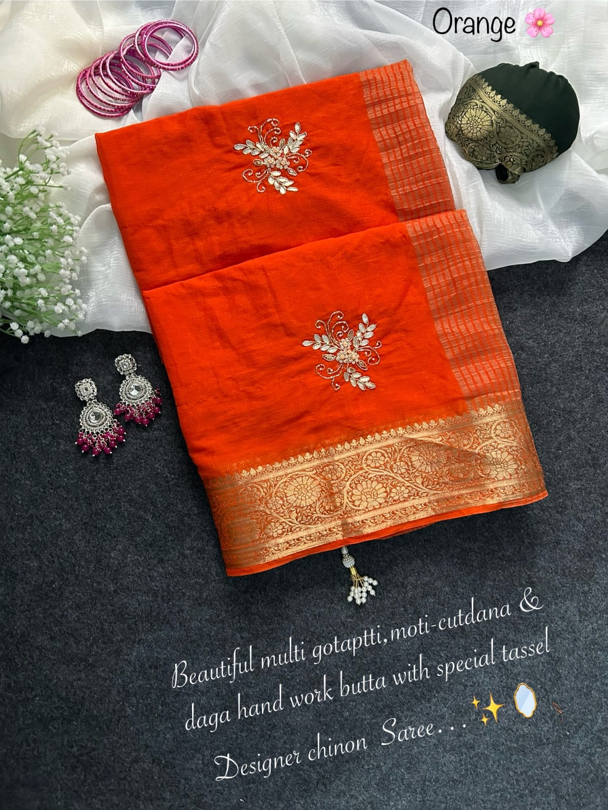 Anika : chinnon saree