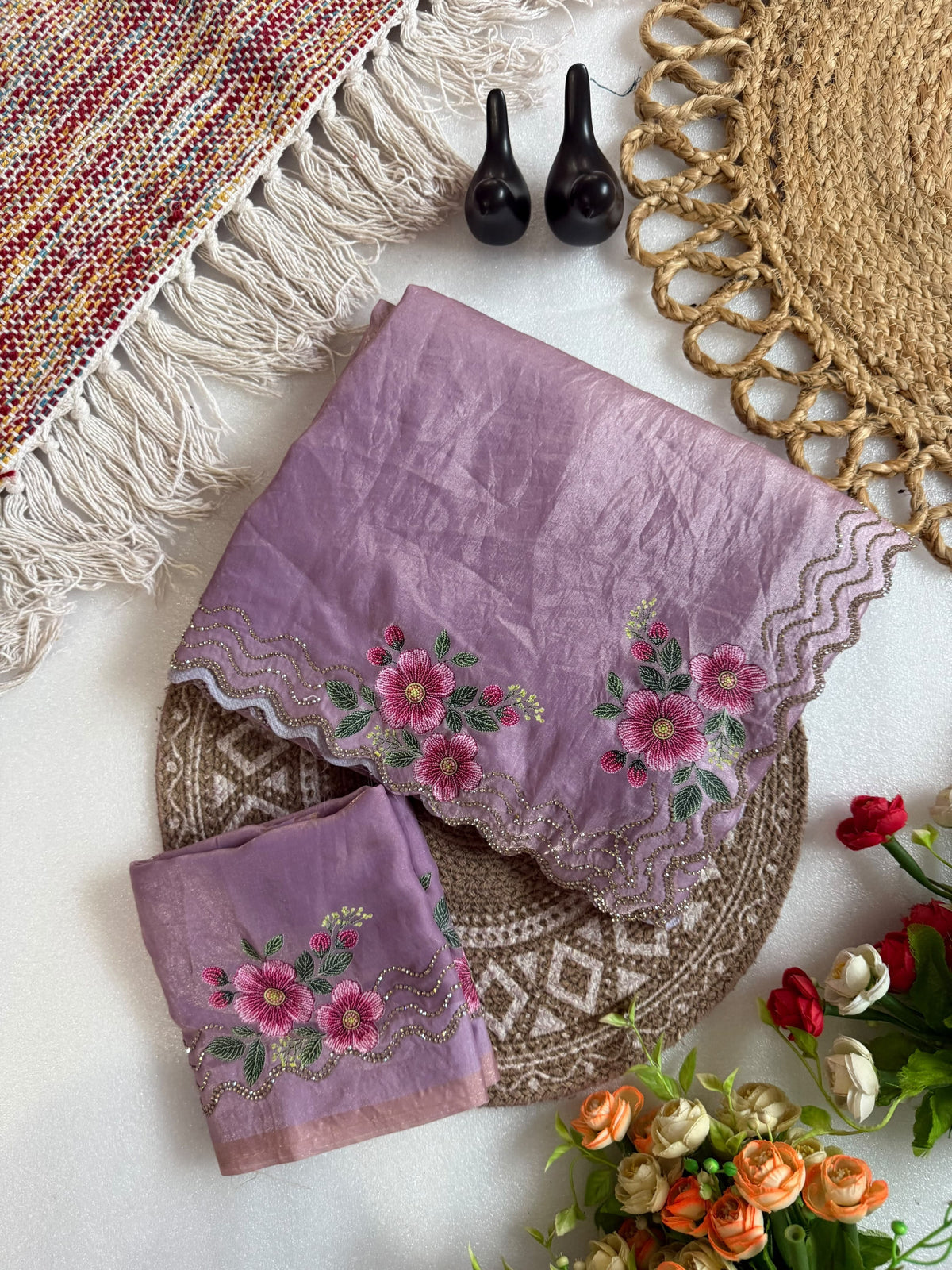 F satin Gorgeous designer sarees