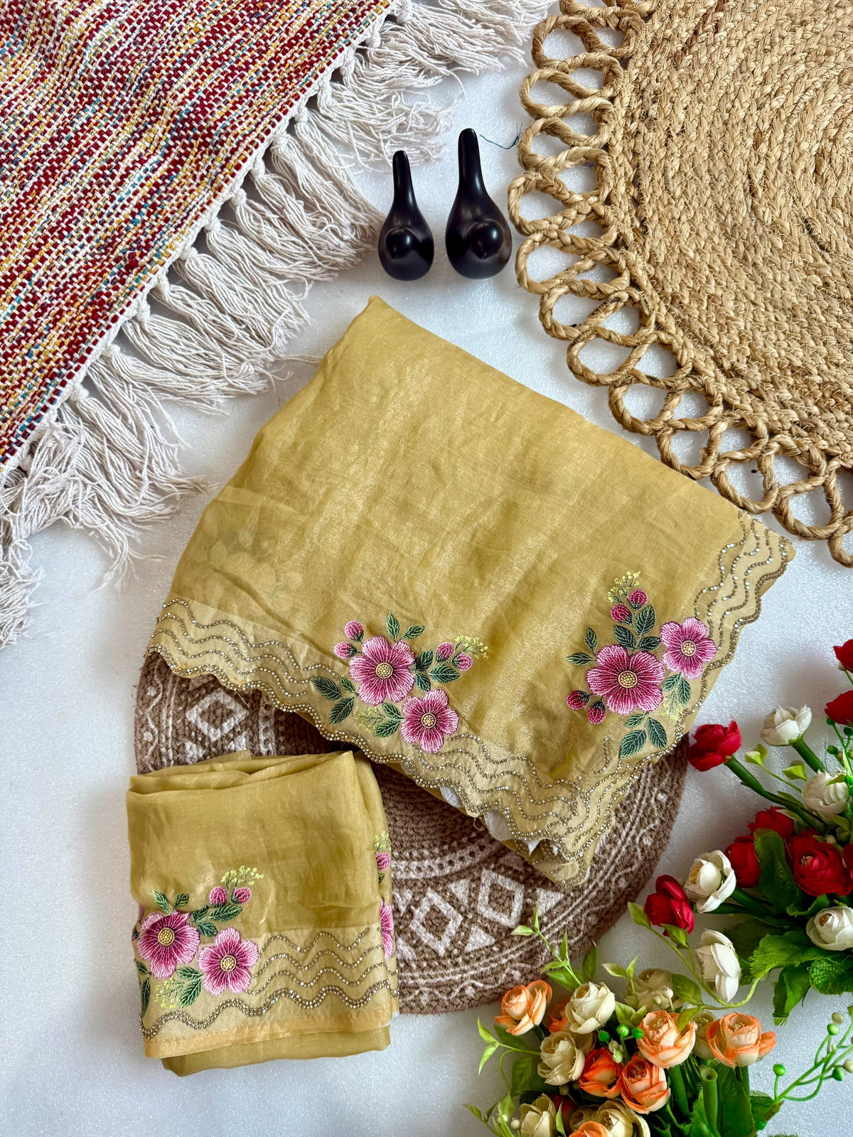 F satin Gorgeous designer sarees