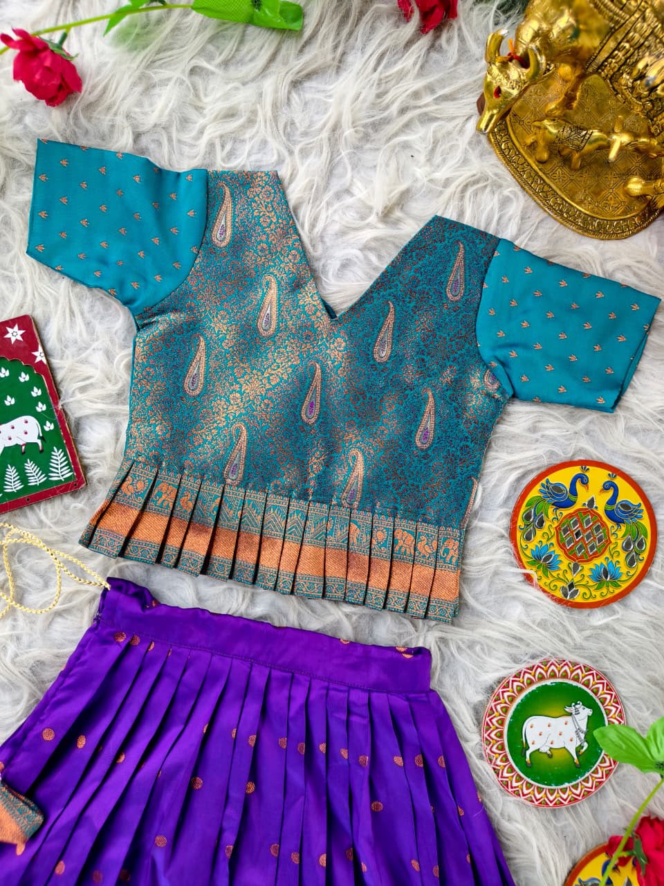 Tulasi : Kids Semi Pattu Lehenga 💕