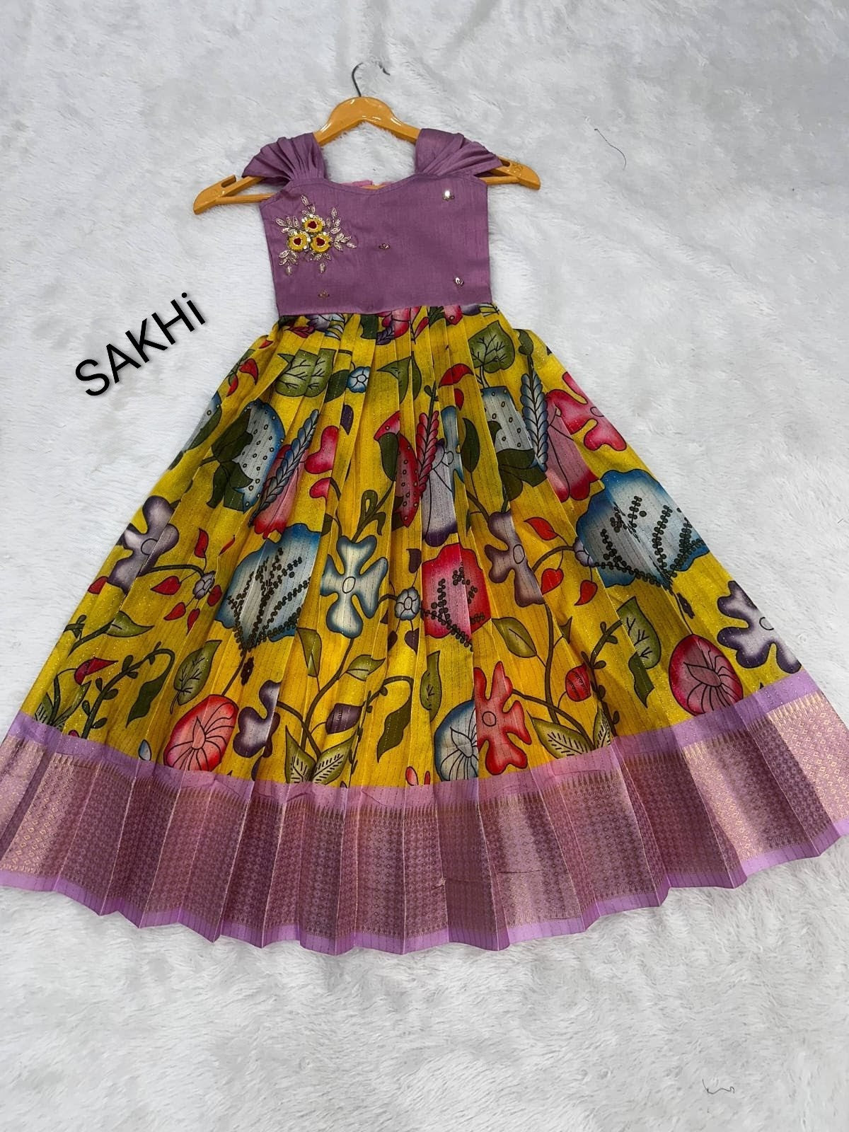 Zuyi : kalamkari Kids frocks