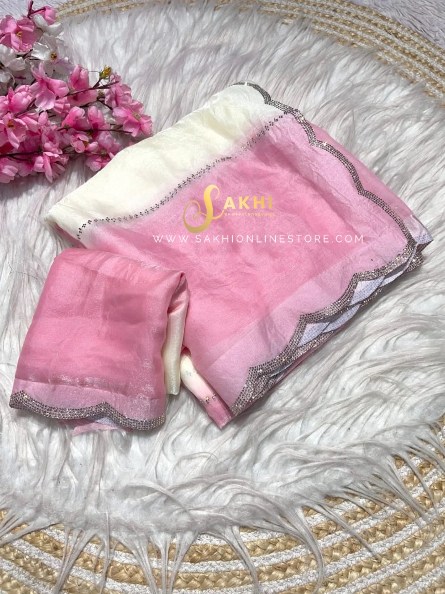 Rose Milk sarees 💕