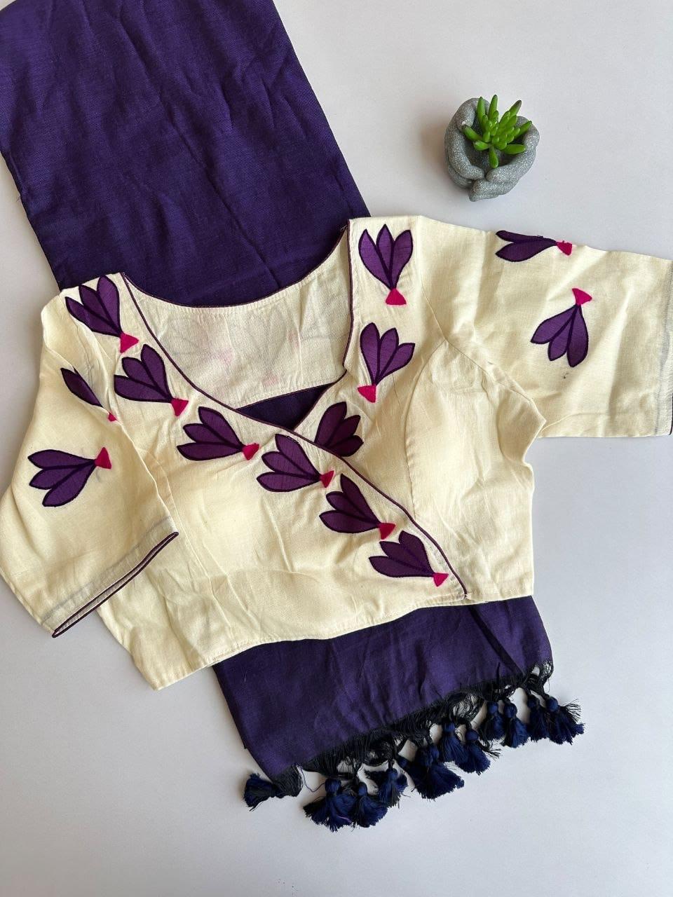 Sarojini : Saree + stitched blouse