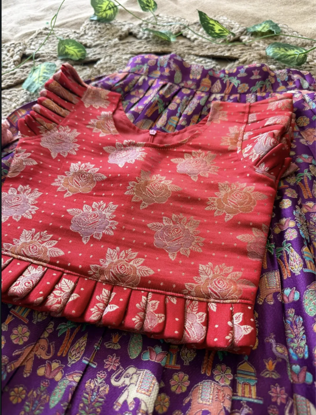 Gaji silk lehenga