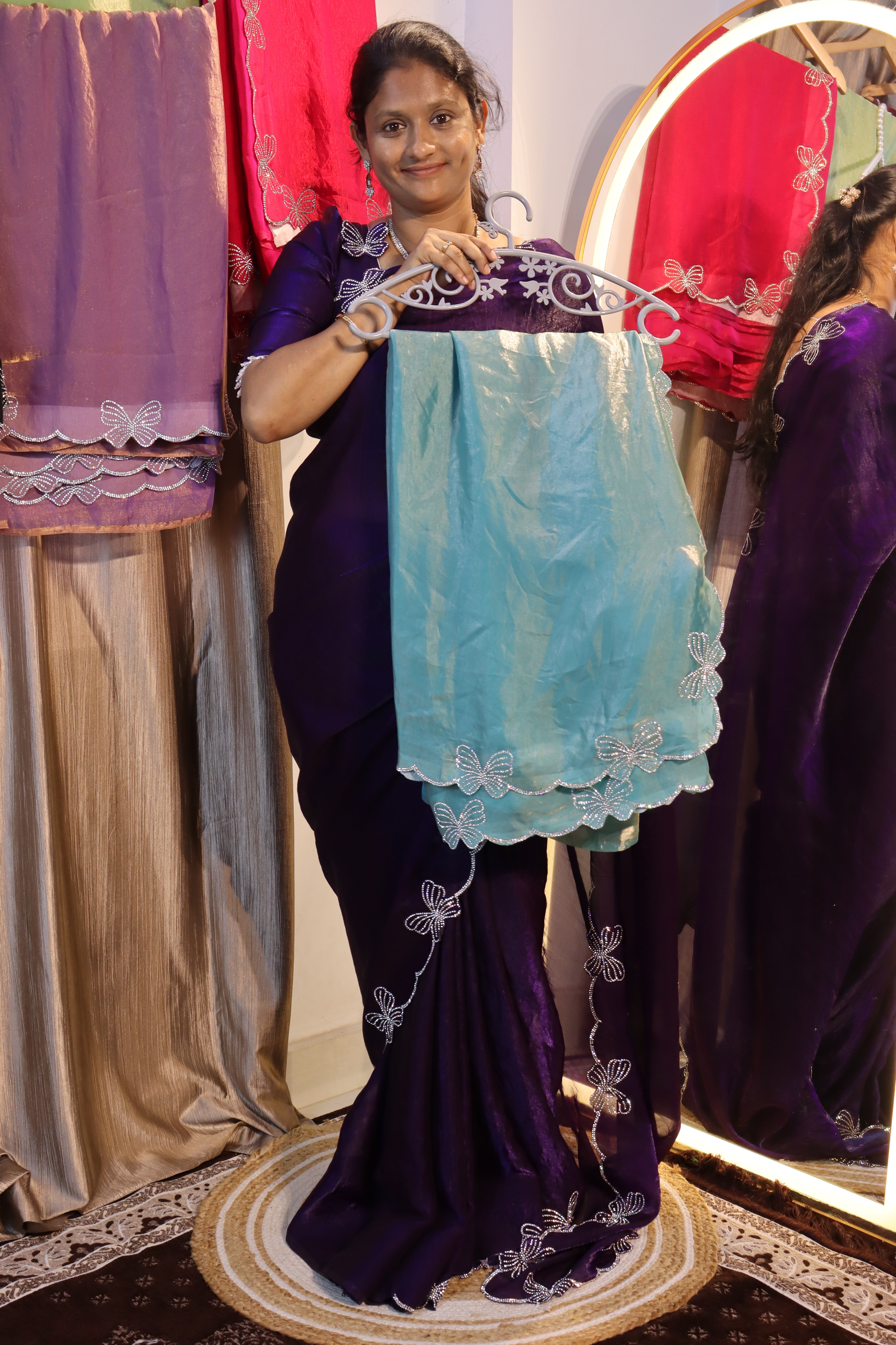 Butterfly Space Silk sarees