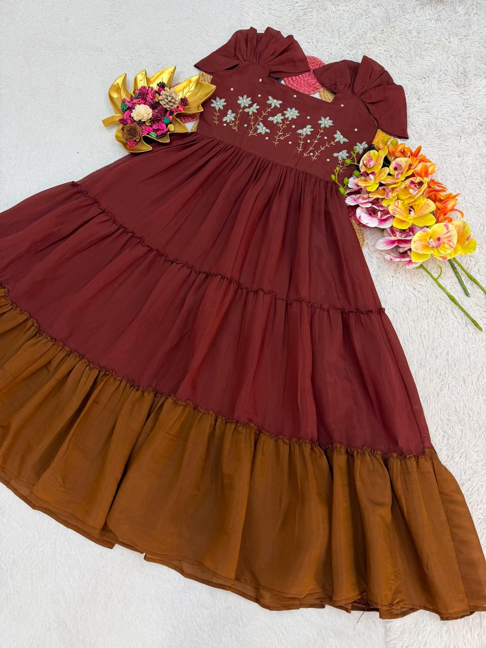 Leena : Mul Mul Cotton Frocks 💕