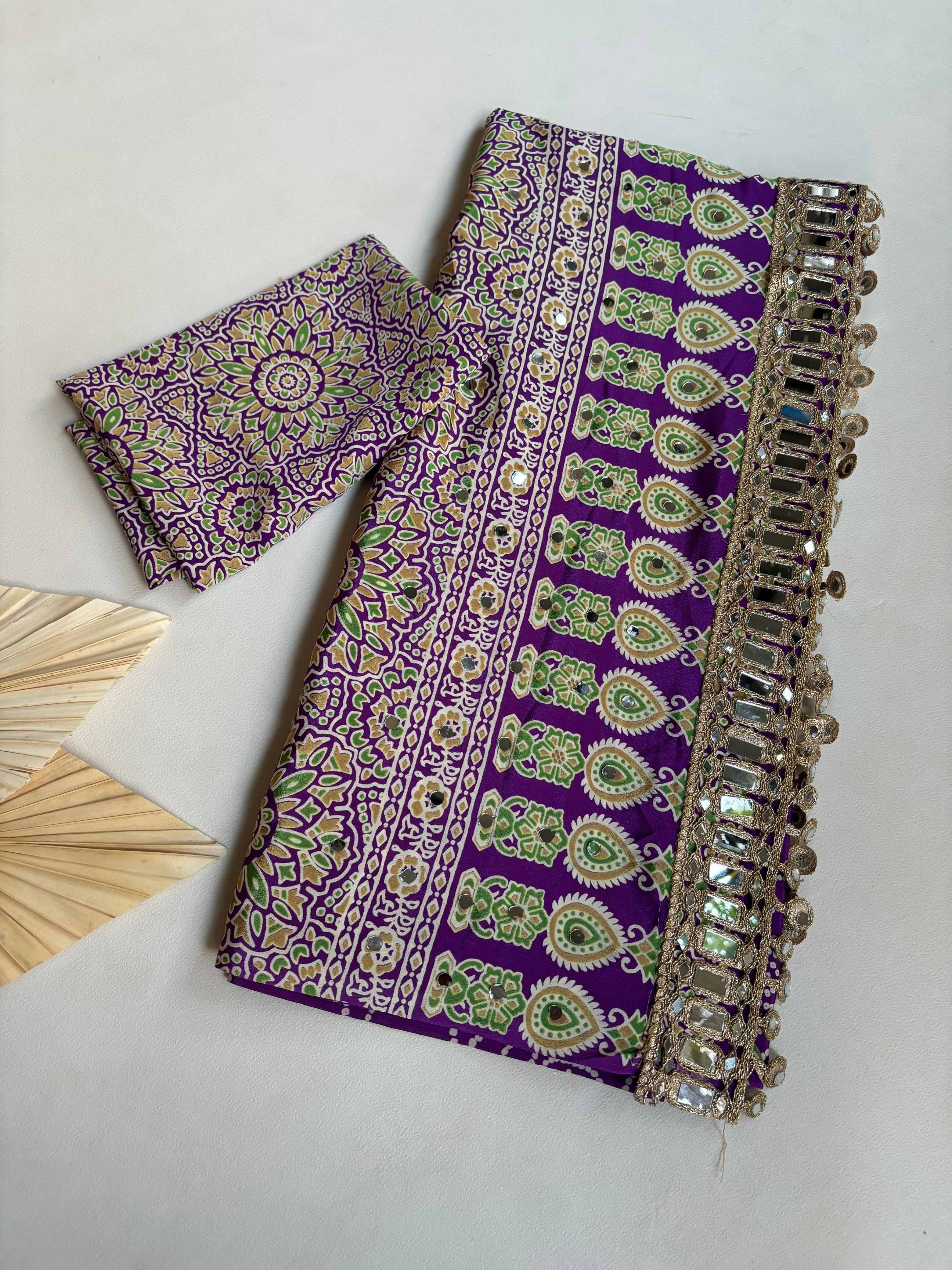 Anshu : Ajrak viscose silk sarees