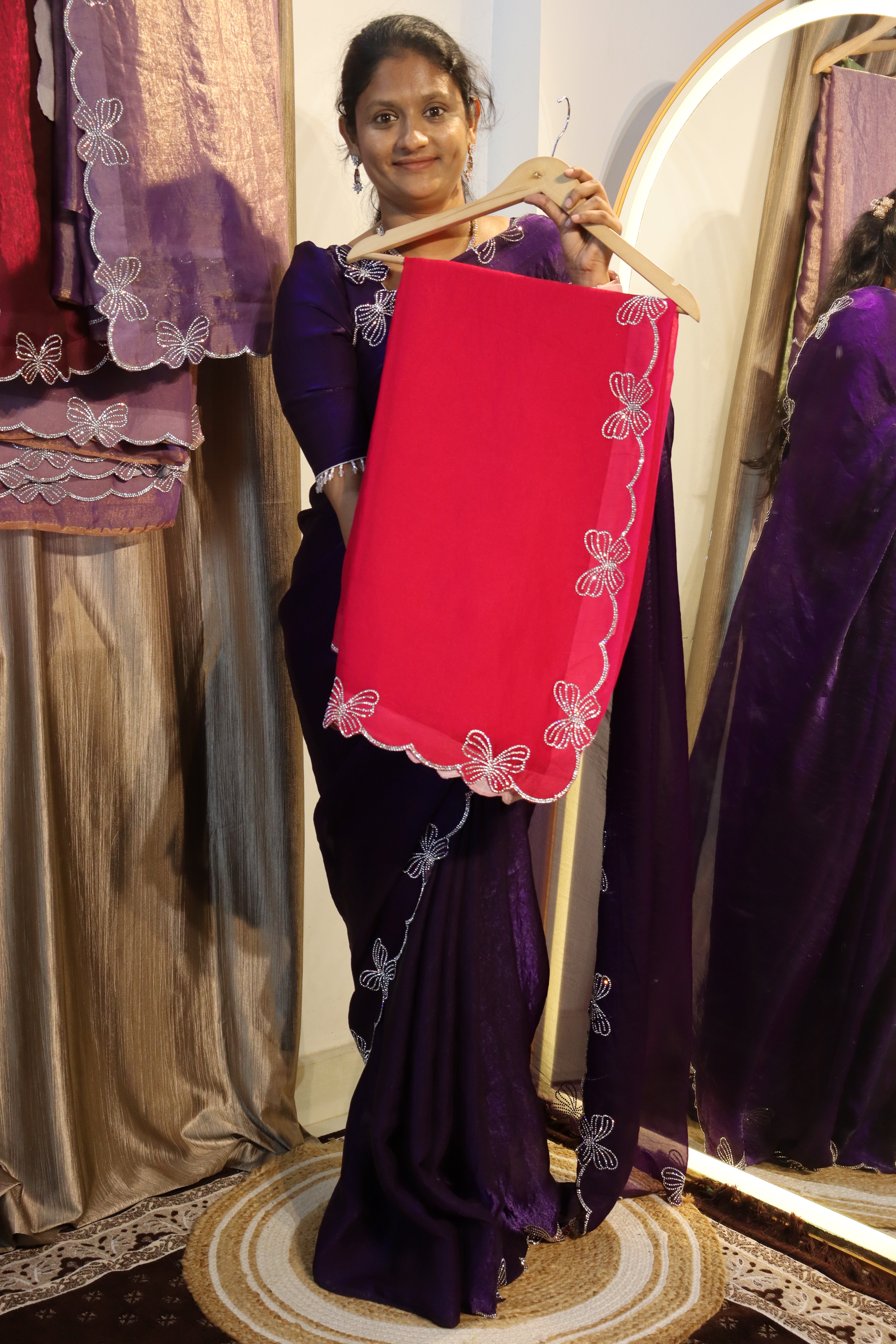 Butterfly Space Silk sarees
