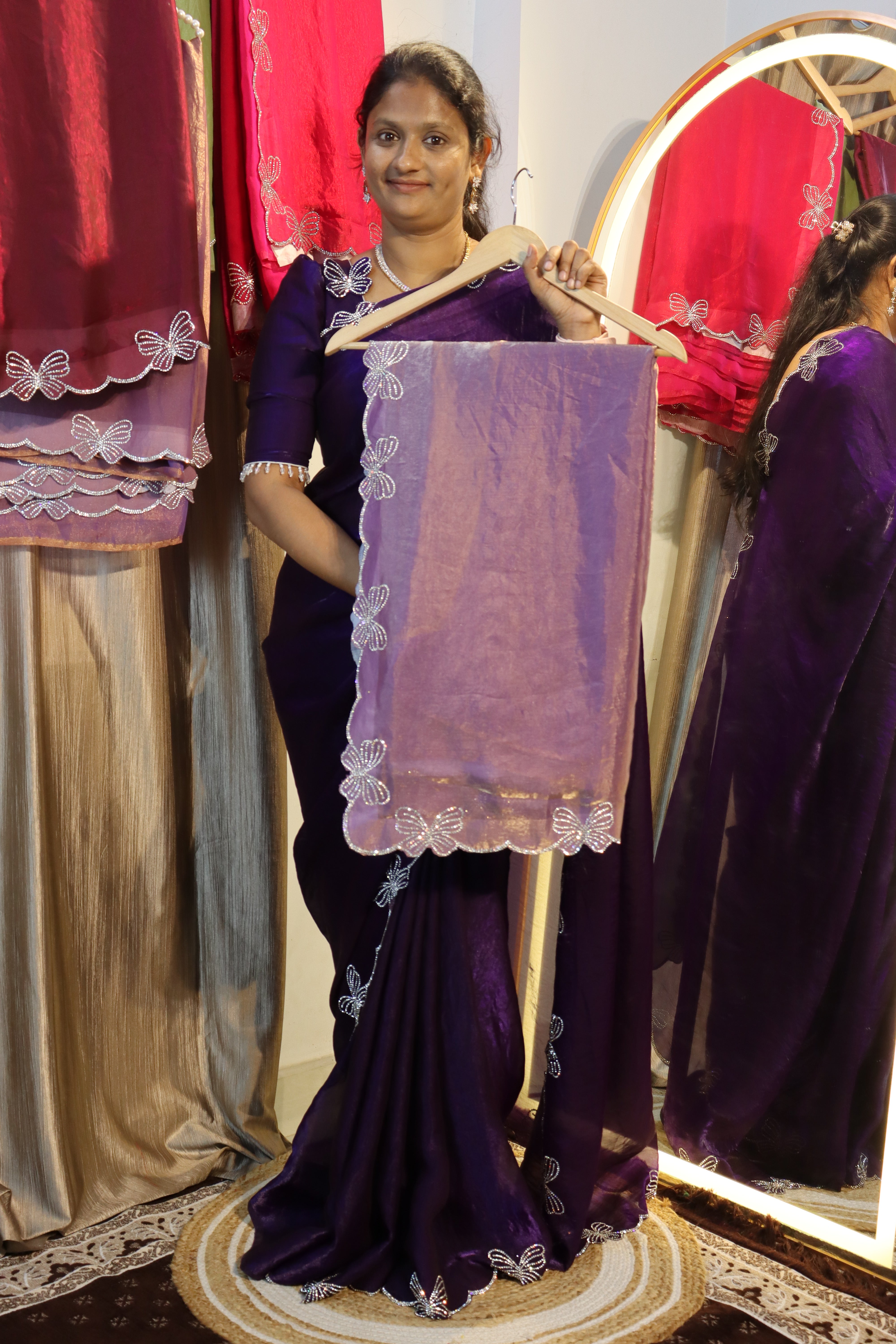 Butterfly Space Silk sarees