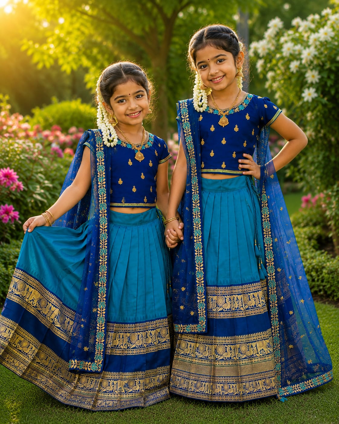 Saarika : Kids Half Saree 💙