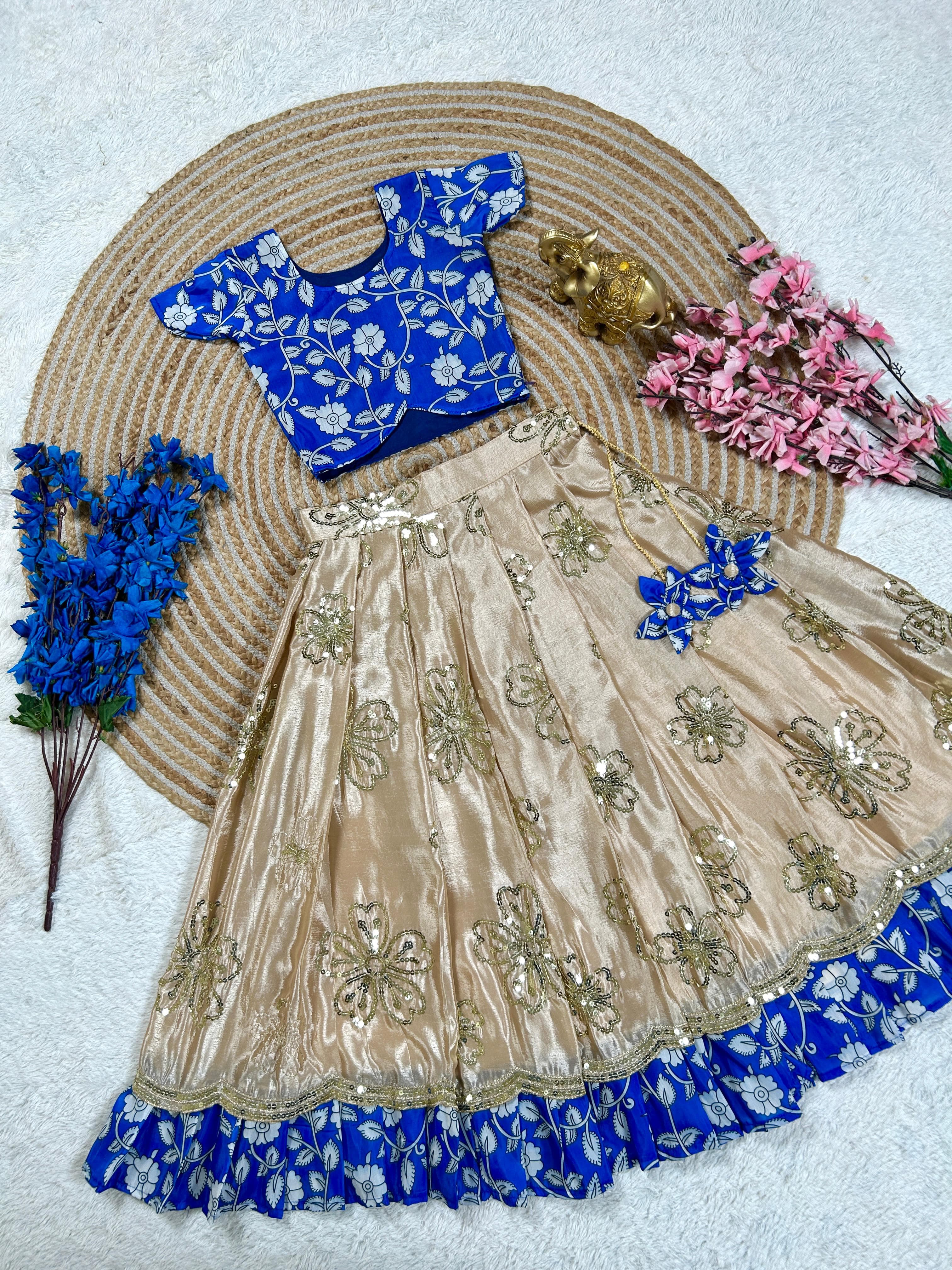 Jahna : Kalamkari Kids lehenga