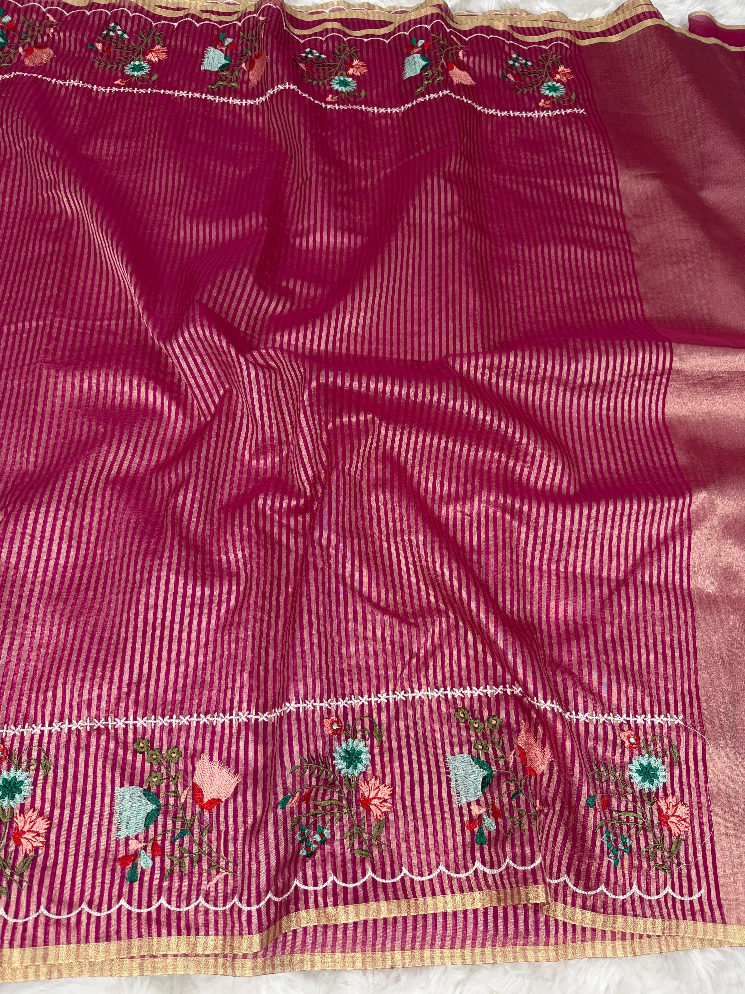Banarasi : Tissue organza saree