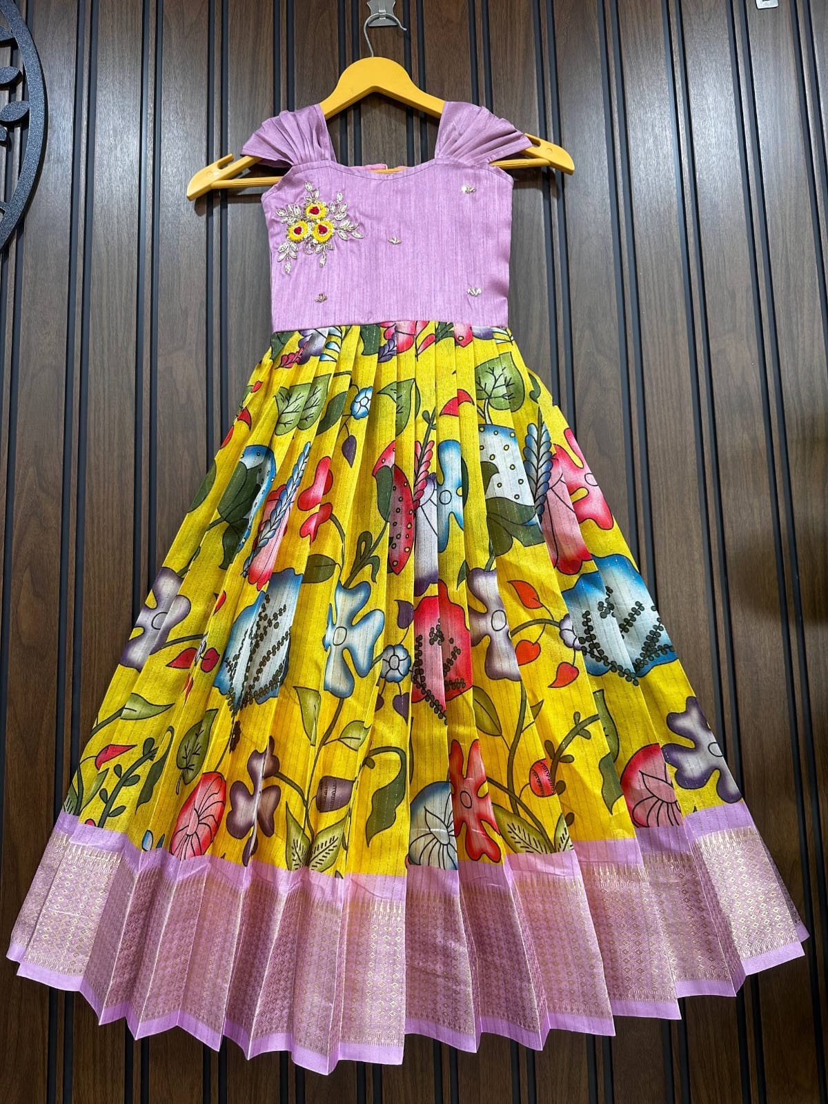 Zuyi : kalamkari Kids frocks