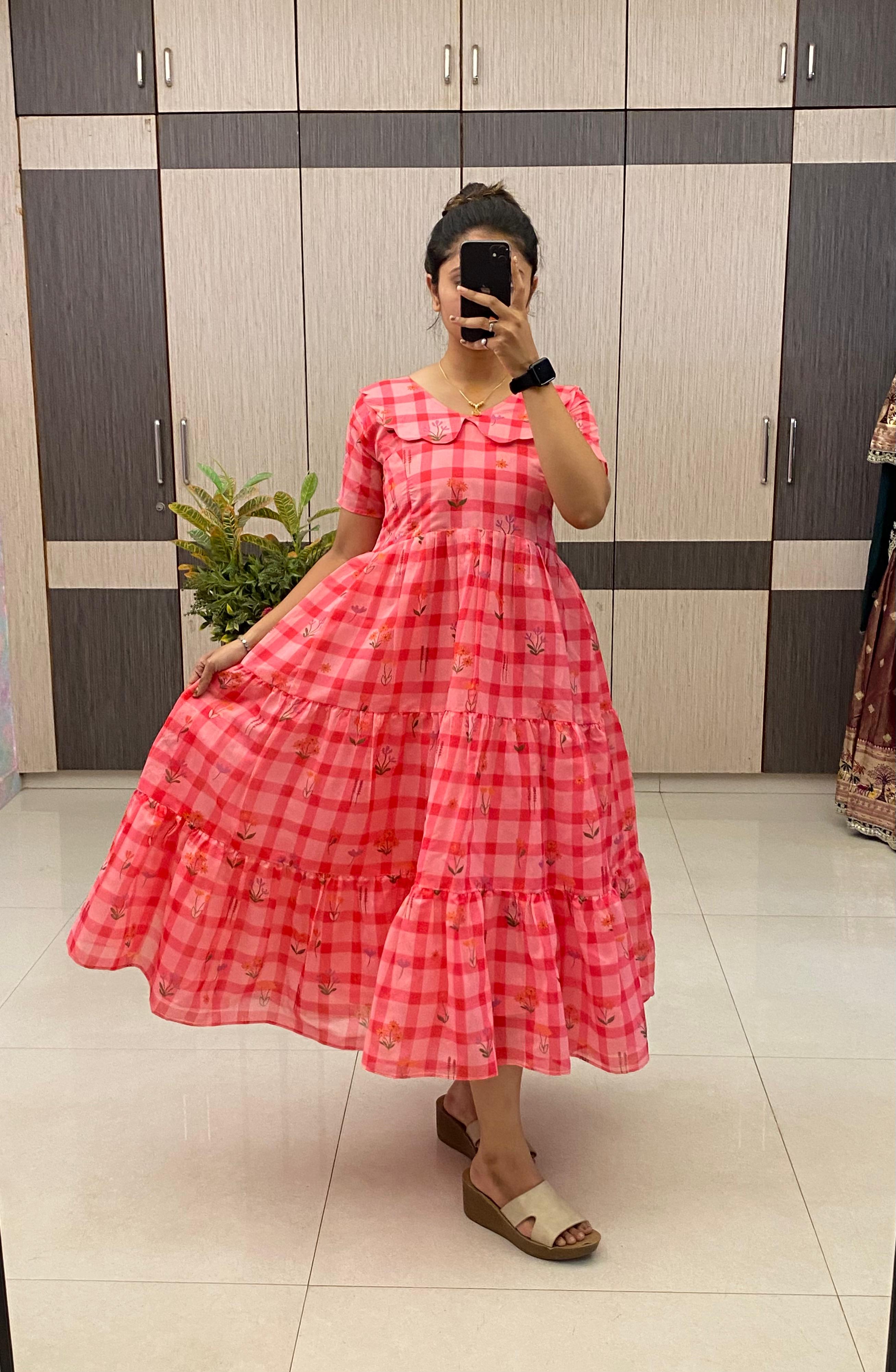 Lyla: Soft Mul chandheri frock 💚💕
