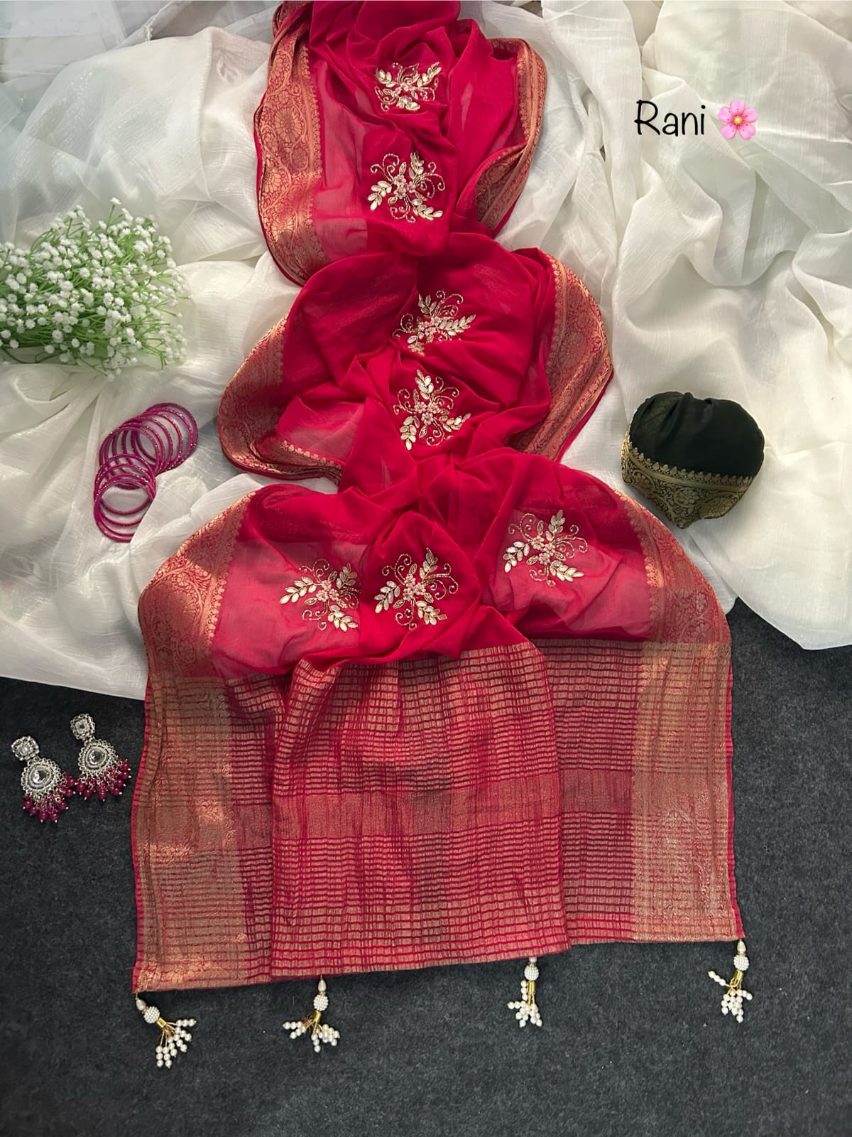 Anika : chinnon saree