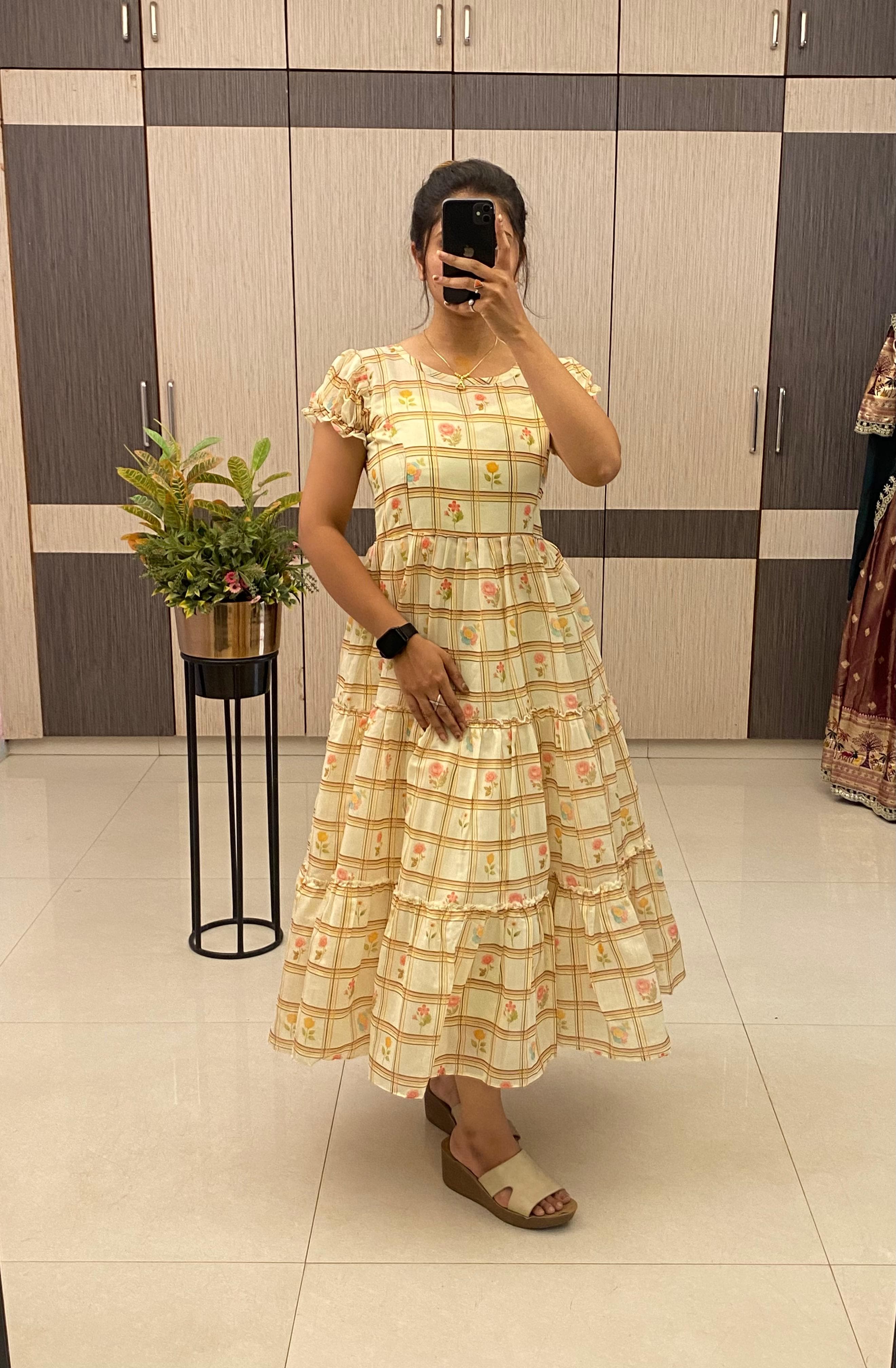 Lyla: Soft Mul chandheri frock 💚💕