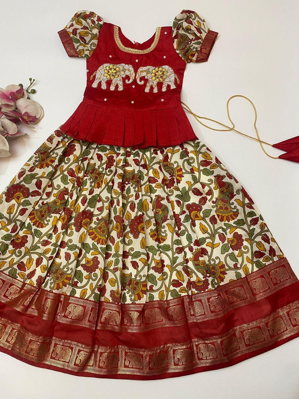 Kala : Kalamkari Kids Lehenga