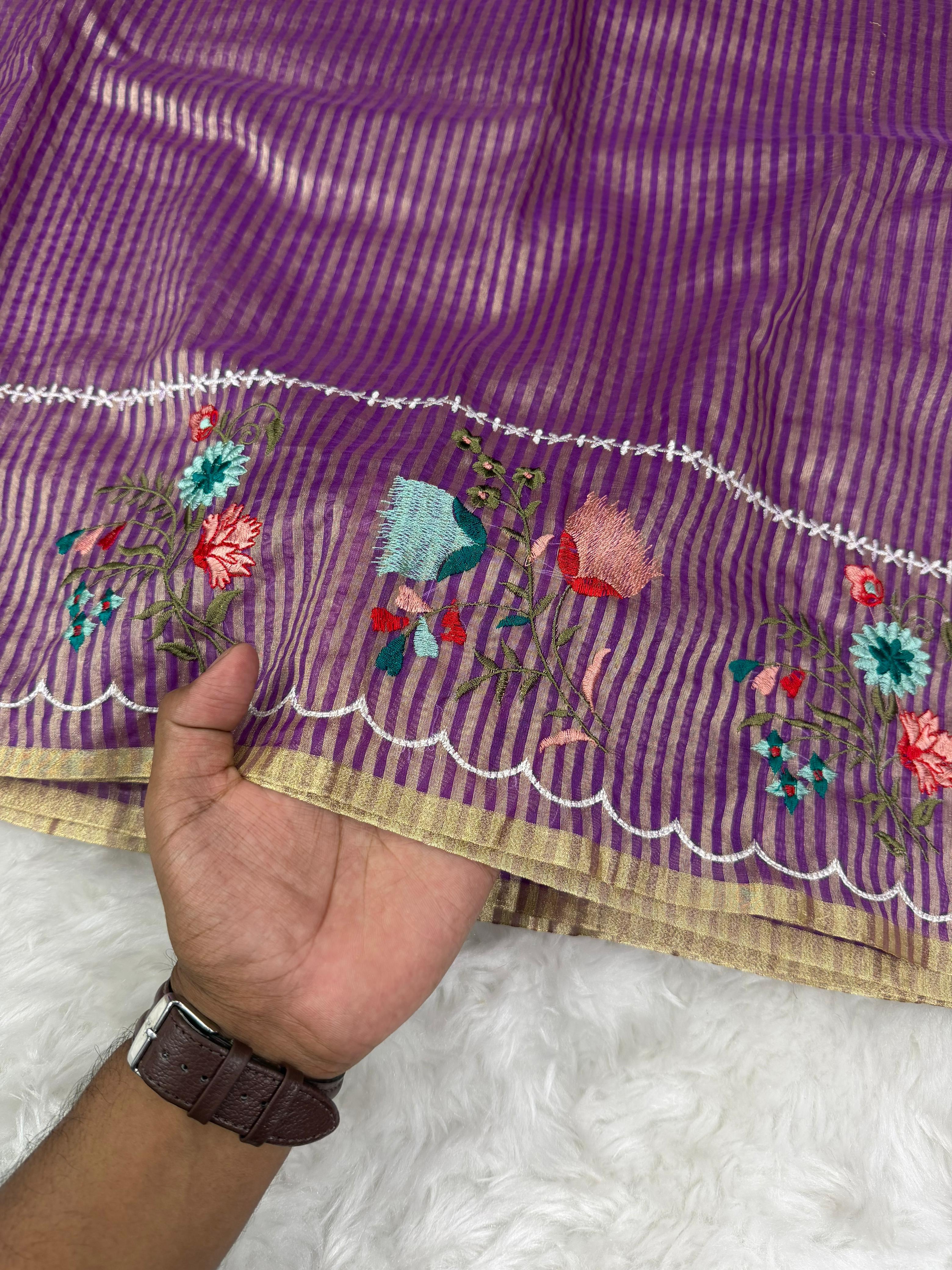 Banarasi : Tissue organza saree