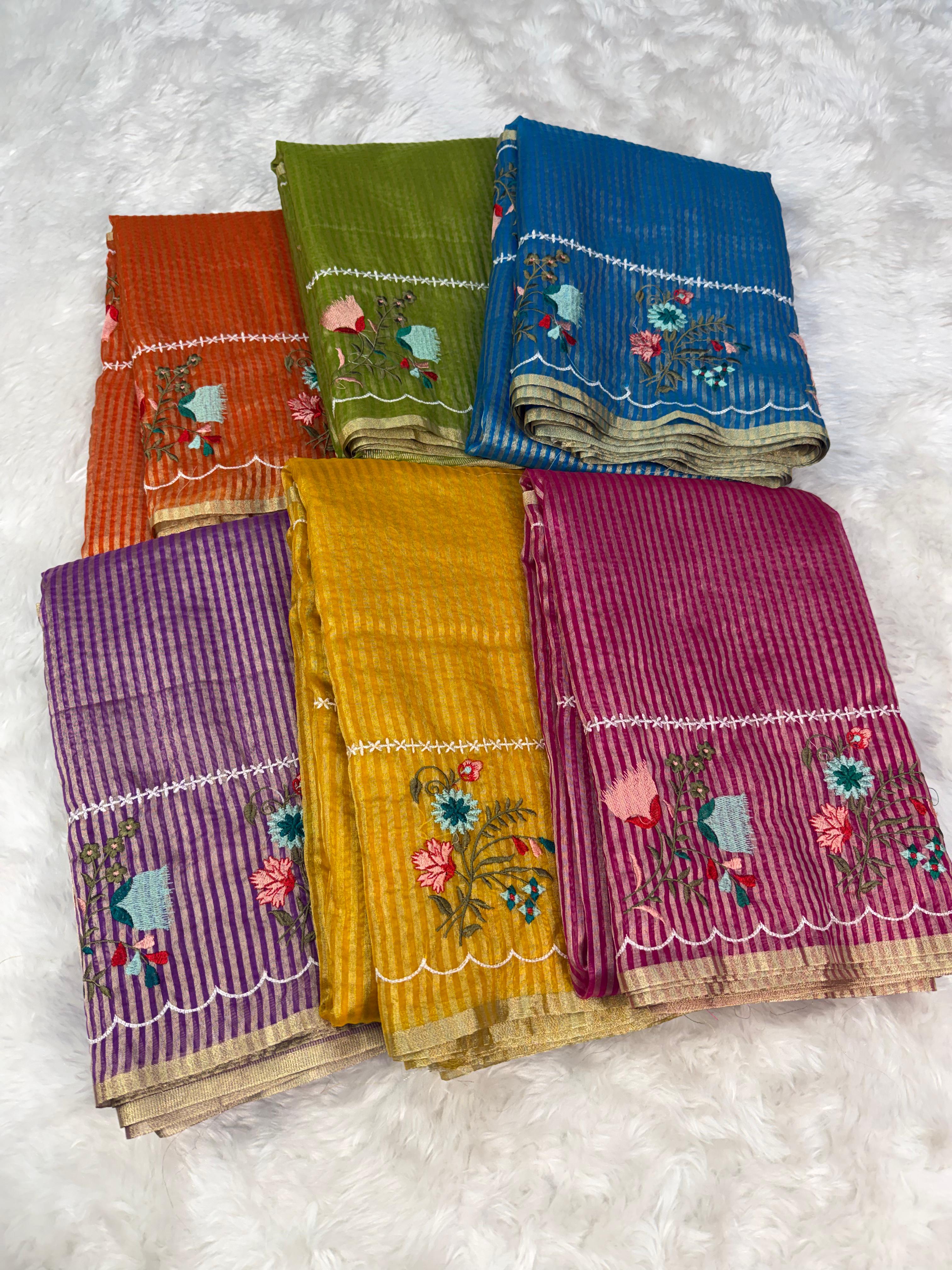 Banarasi : Tissue organza saree