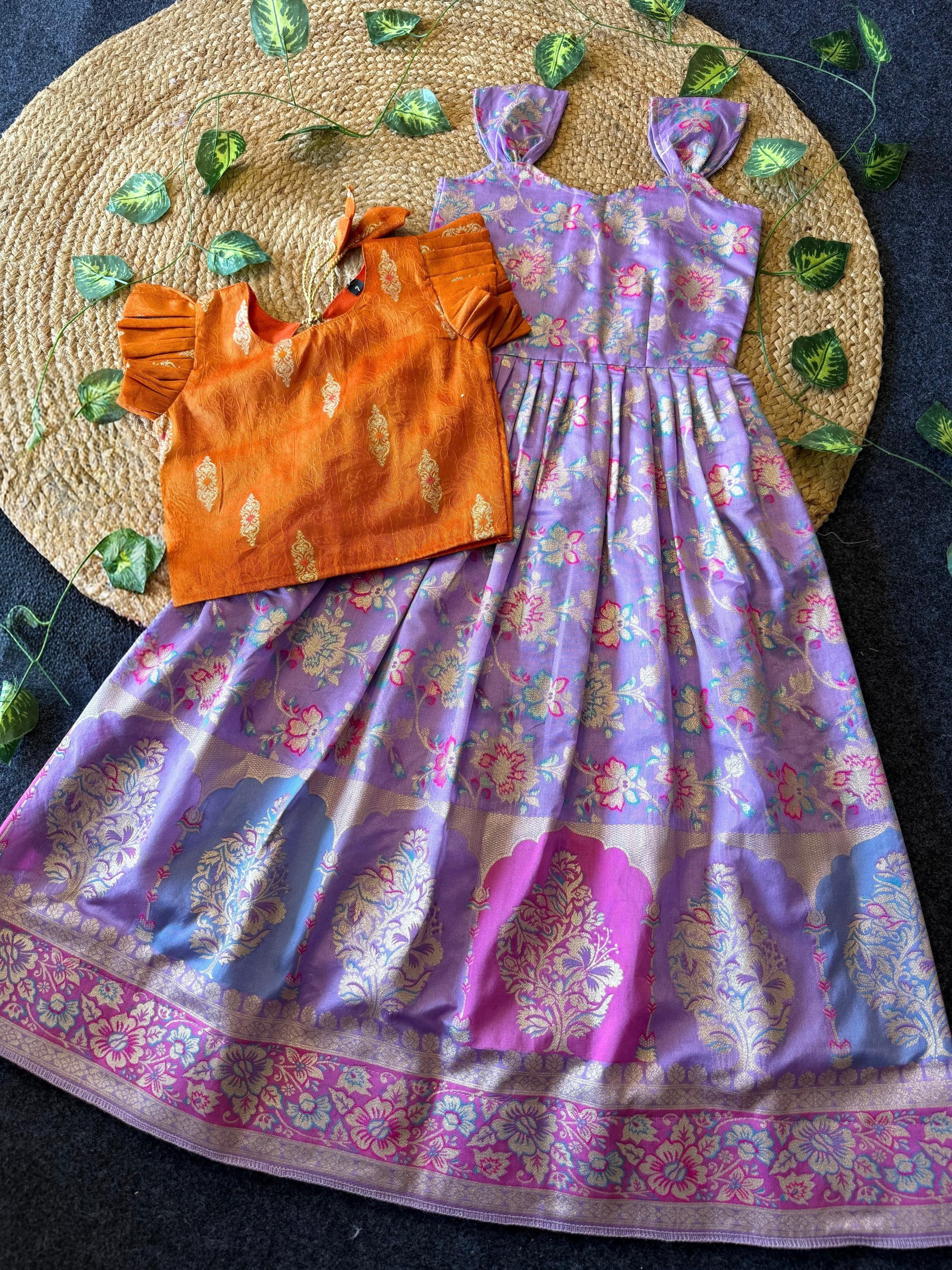 Samya : Kids 2 in one frock