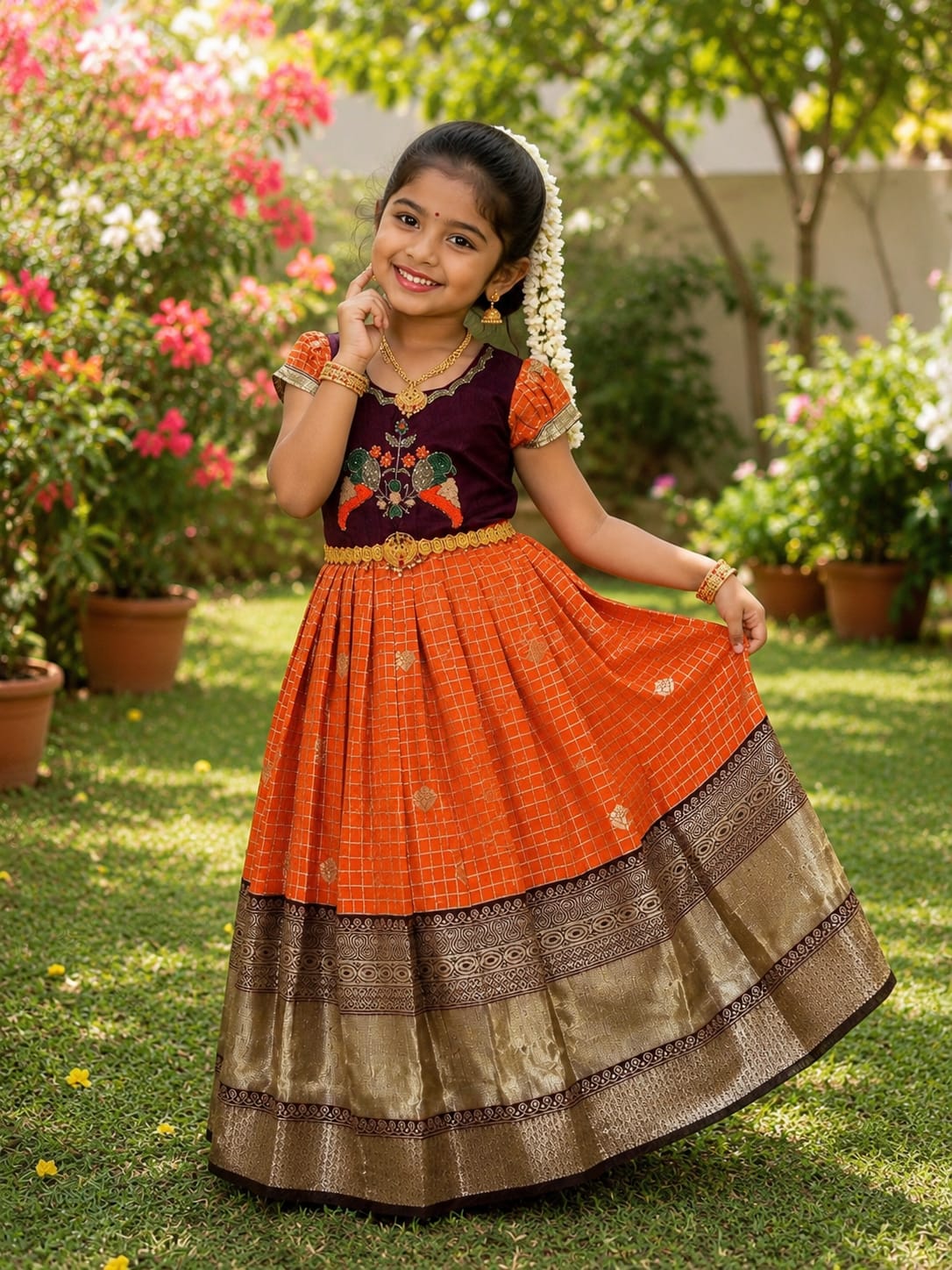 Nidhi : Traditional frocks