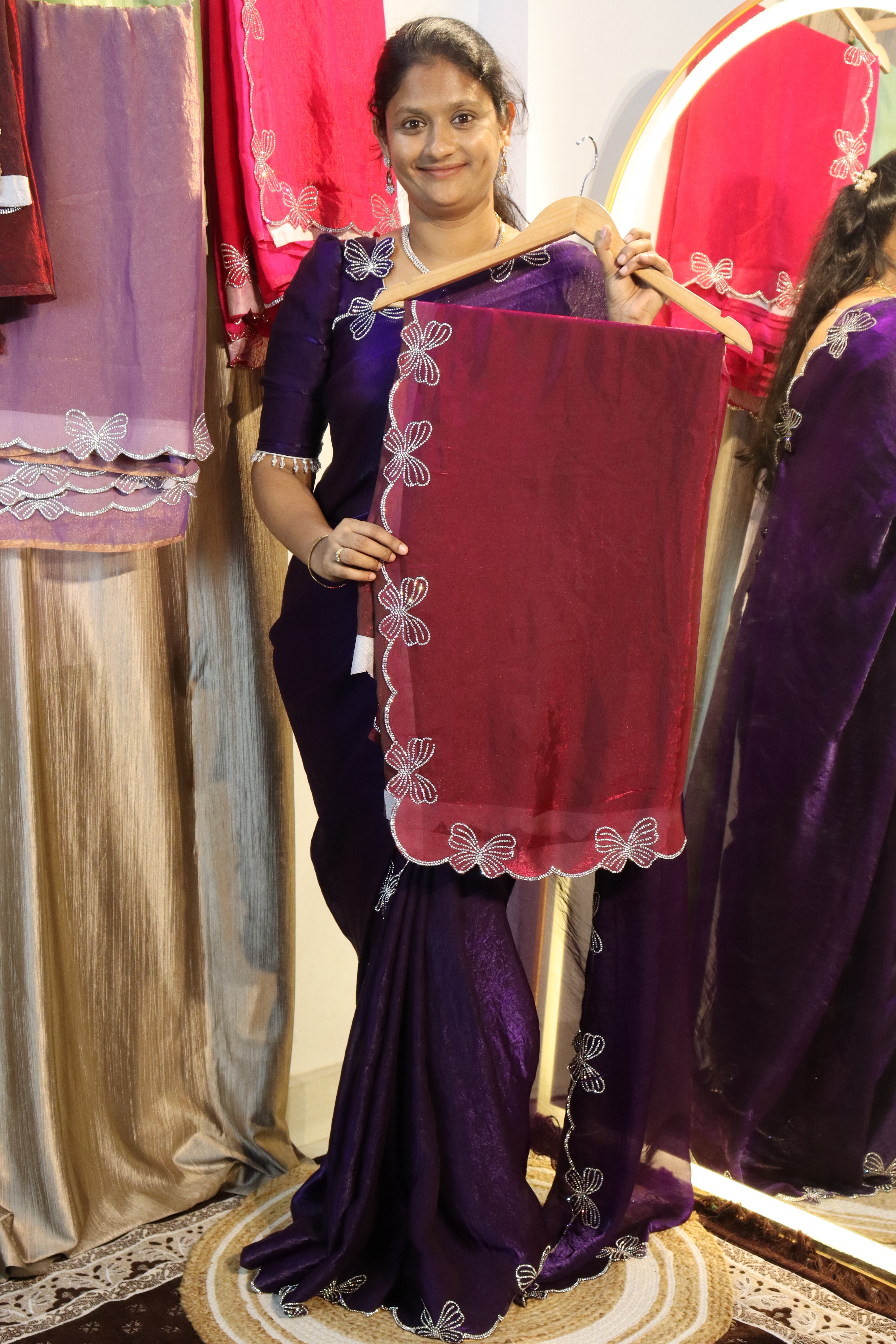 Butterfly Space Silk sarees