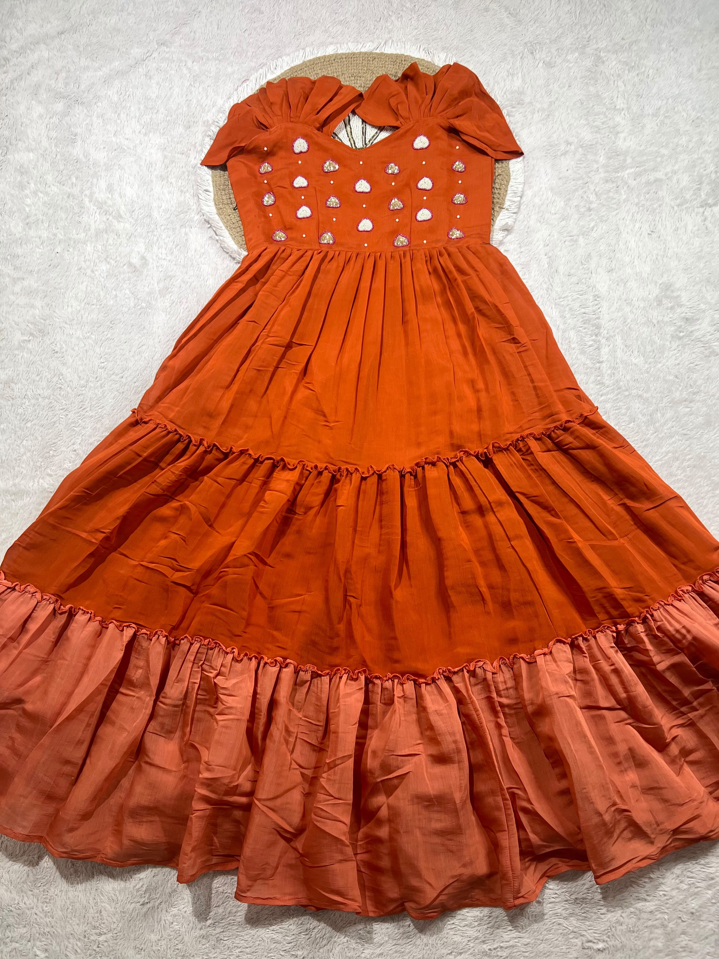 Leena : Mul Mul Cotton Frocks 💕