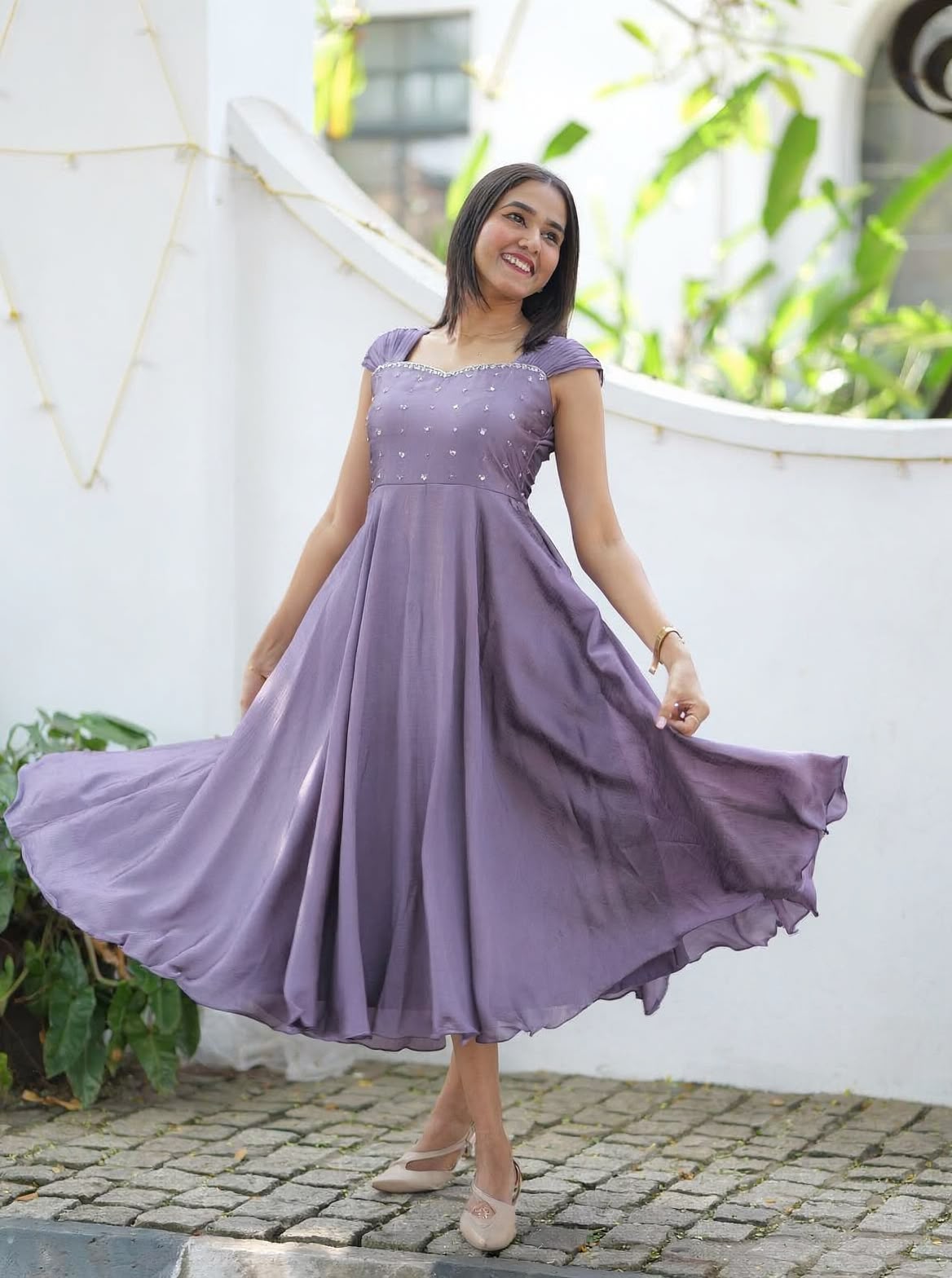 Lianna : Designer Rangoli frocks