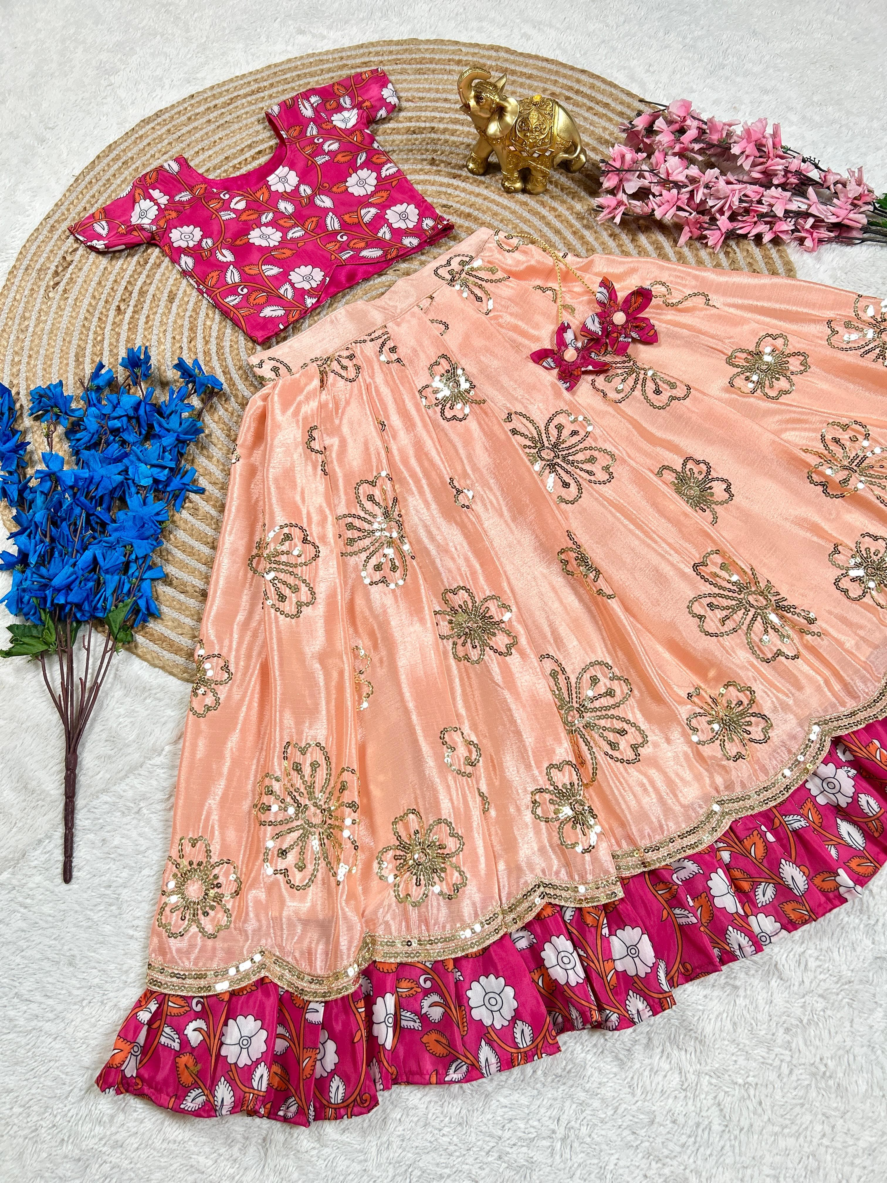 Jahna : Kalamkari Kids lehenga