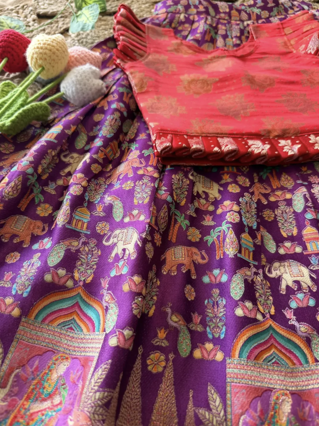 Gaji silk lehenga