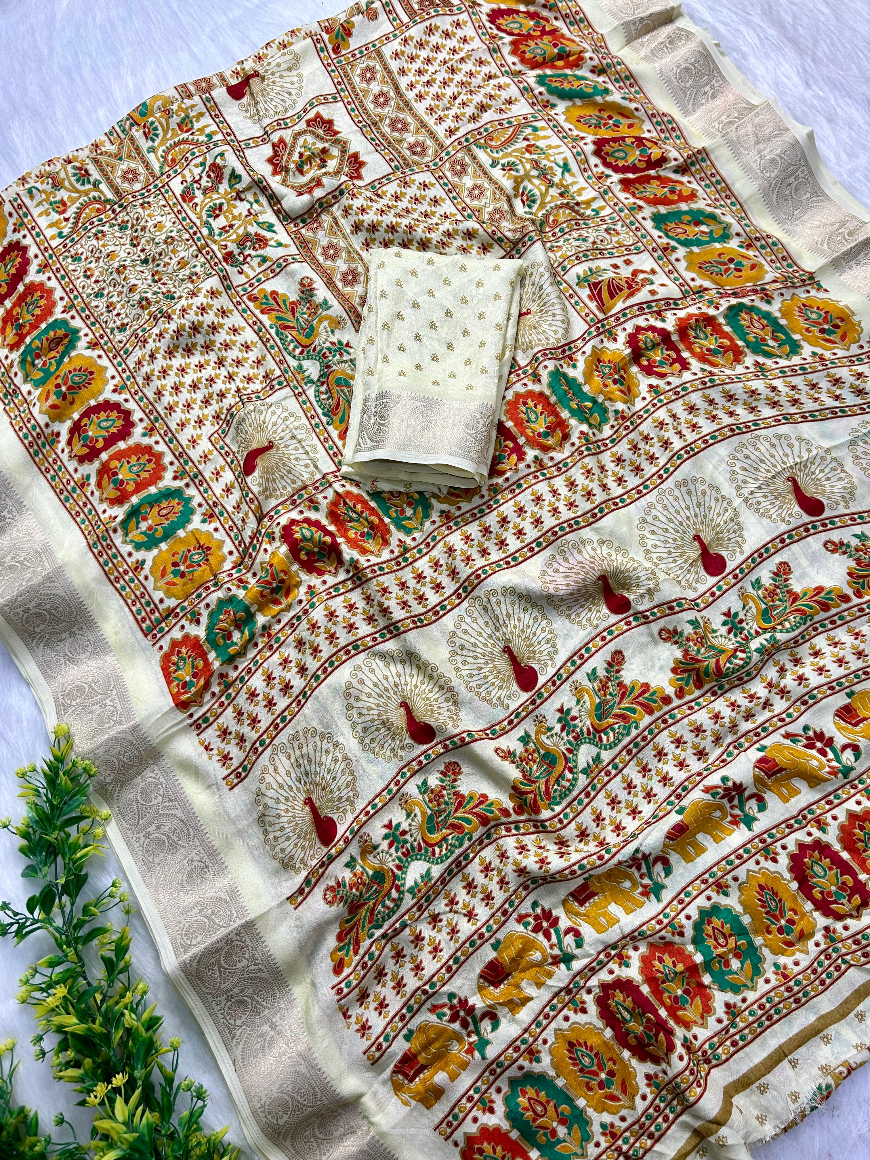 Mithra : Marshmallow sarees