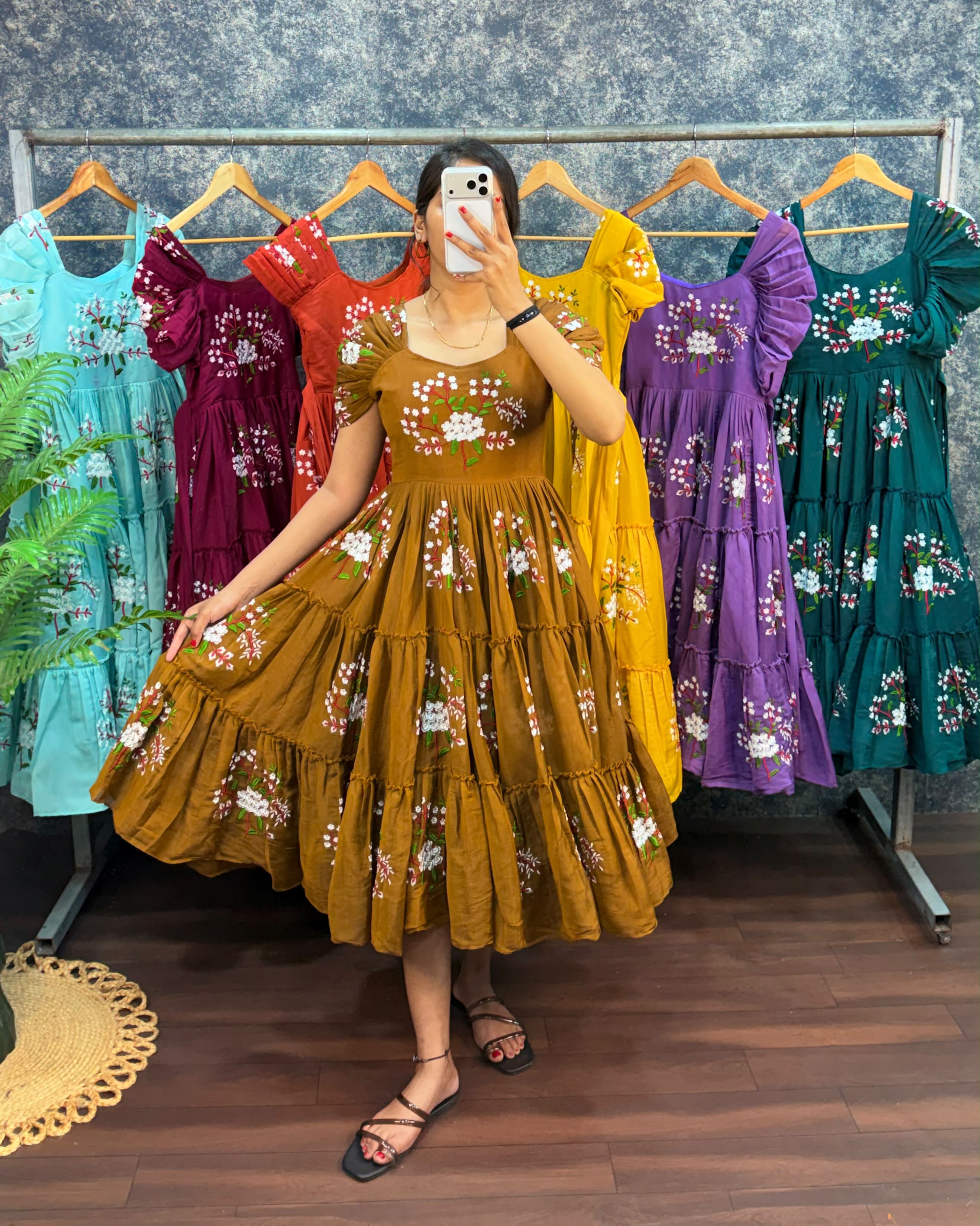 Liya : Pure mul cotton frocks