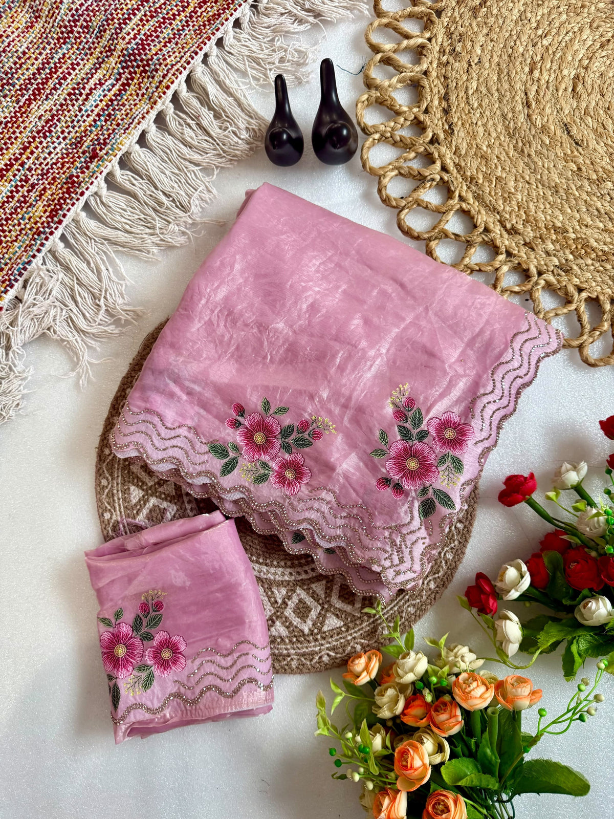 F satin Gorgeous designer sarees