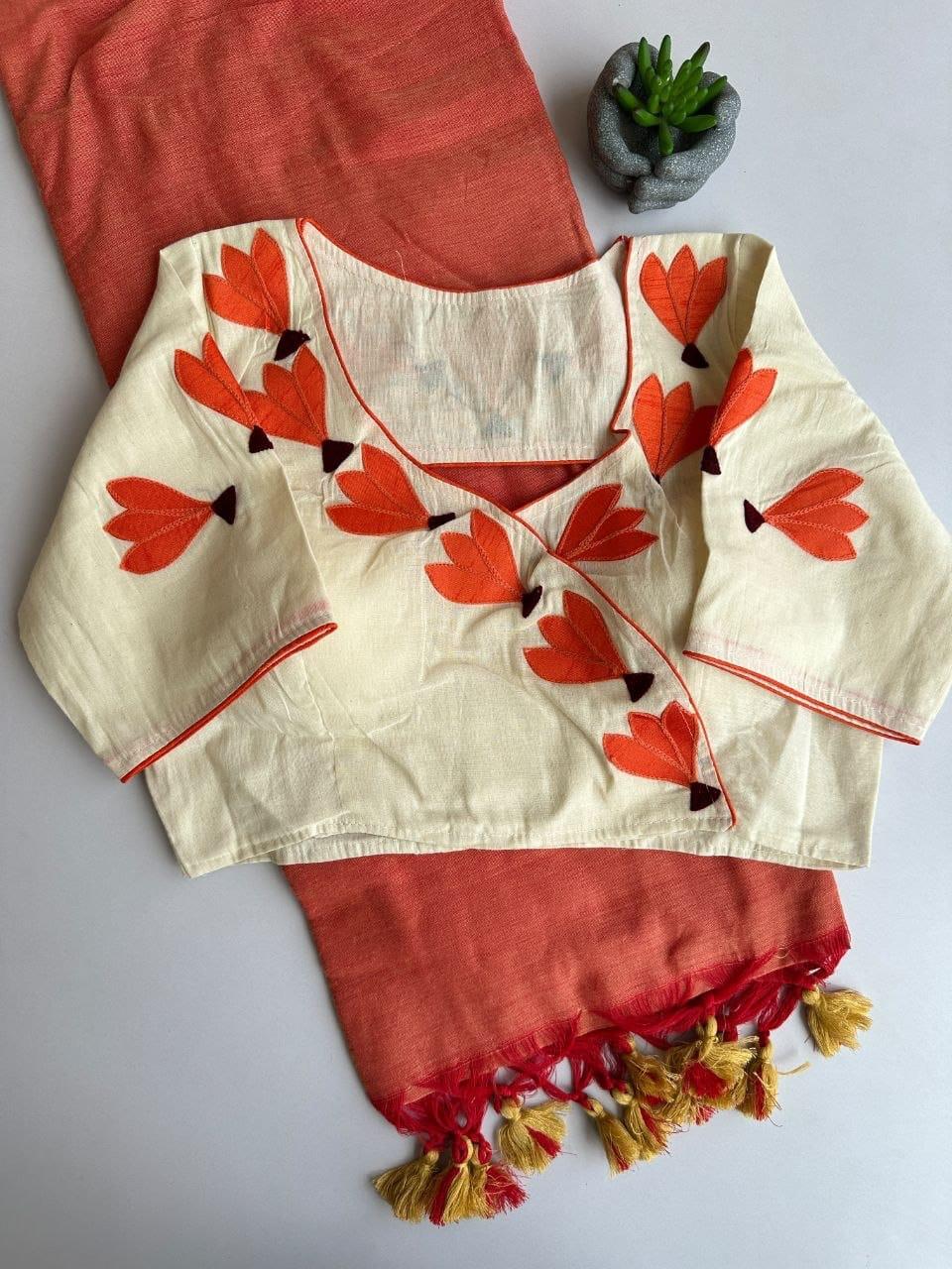 Sarojini : Saree + stitched blouse