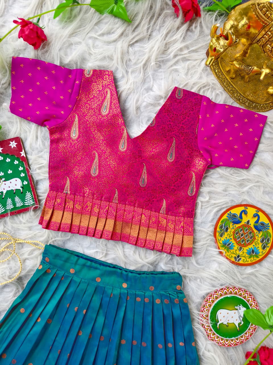 Tulasi : Kids Semi Pattu Lehenga 💕