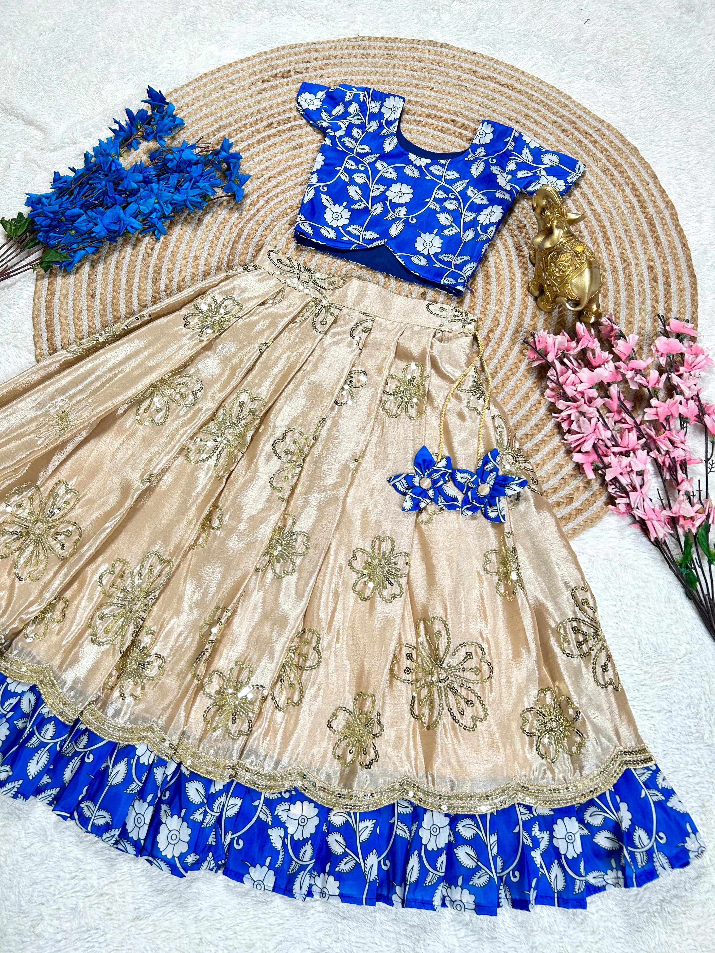 Jahna : Kalamkari Kids lehenga