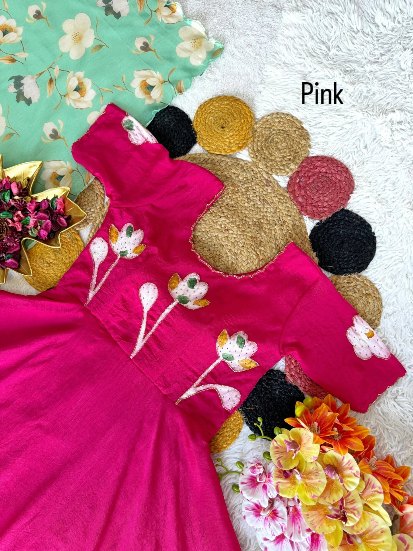 Dazzle : Grand frocks maggam worked