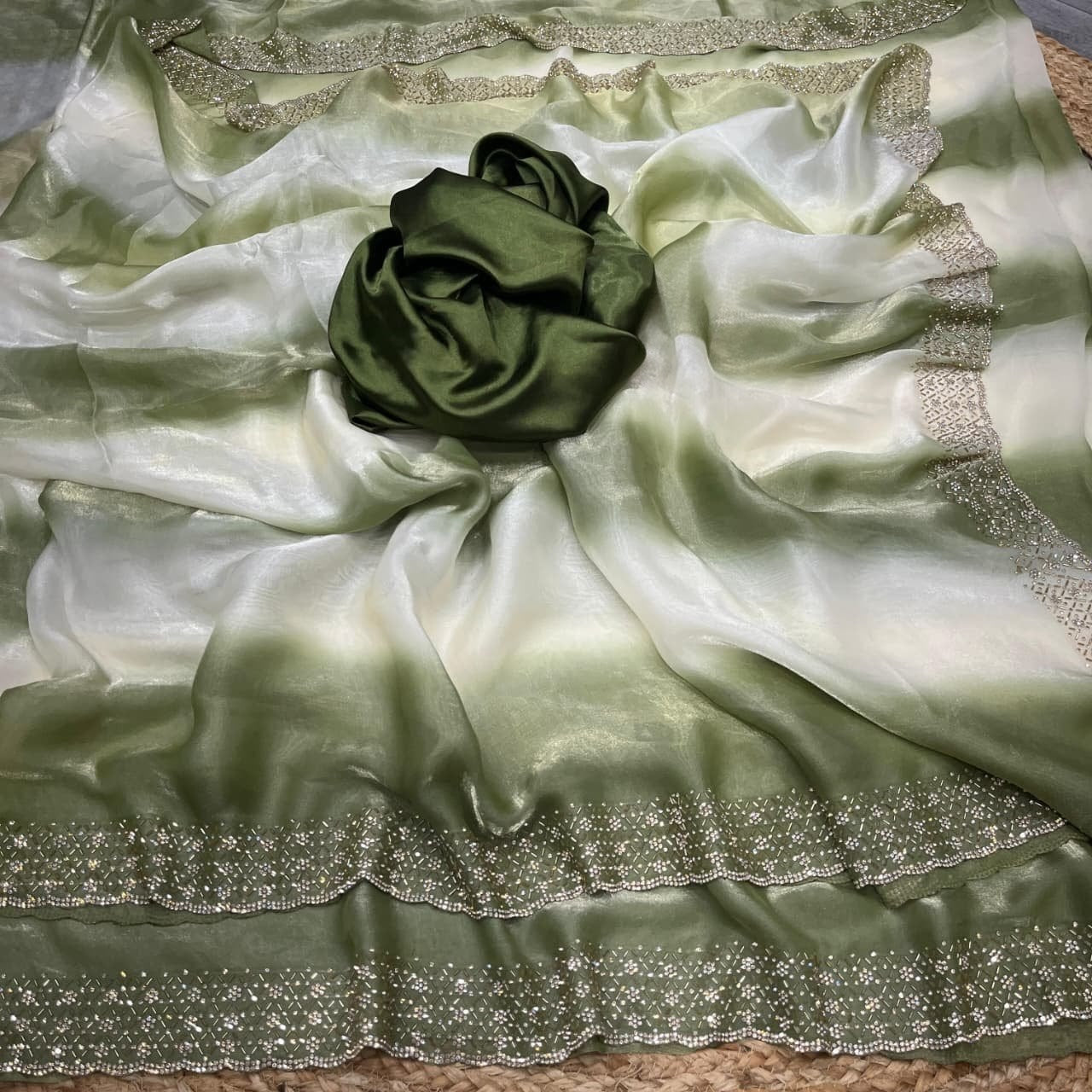 Rose Milk Sarees 💕