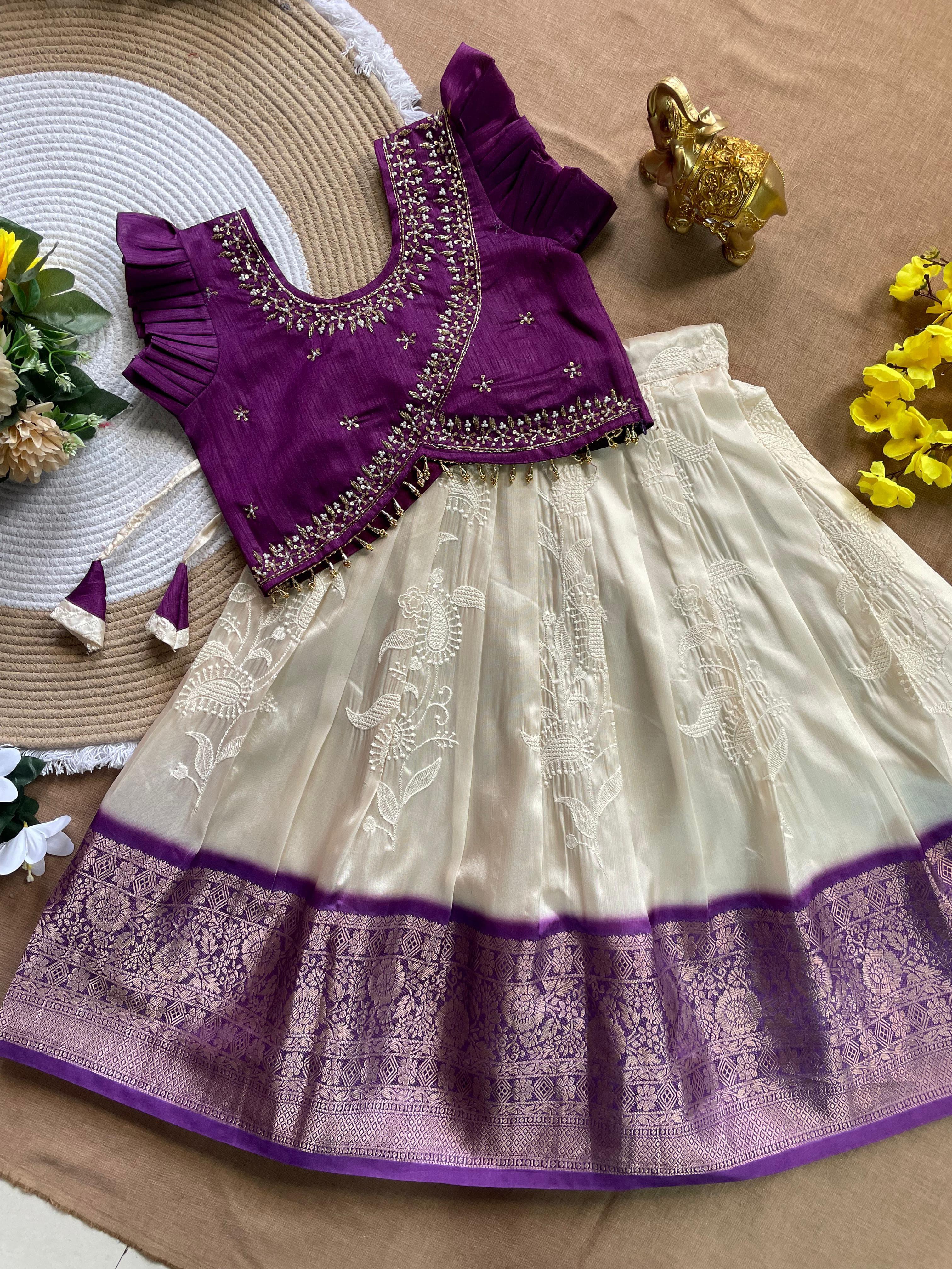 Kundanapu Bomma Kids Lehengas