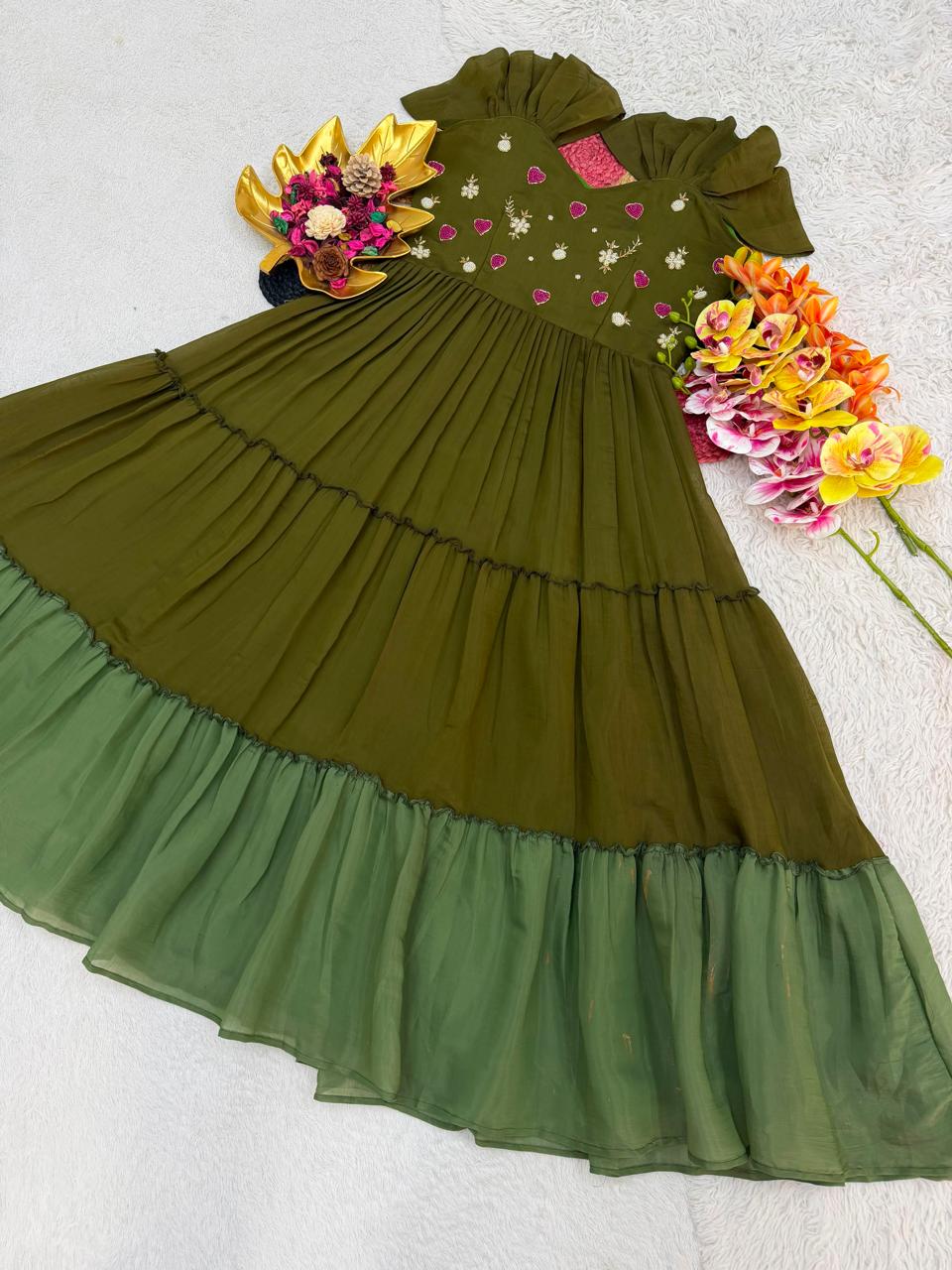 Leena : Mul Mul Cotton Frocks 💕