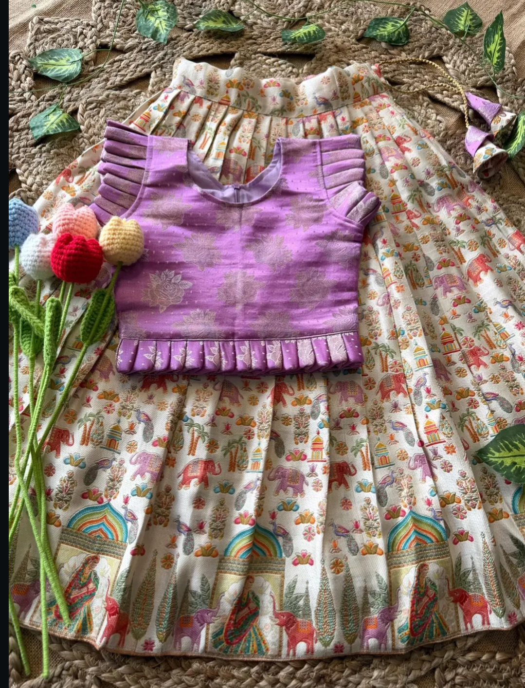 Gaji silk lehenga